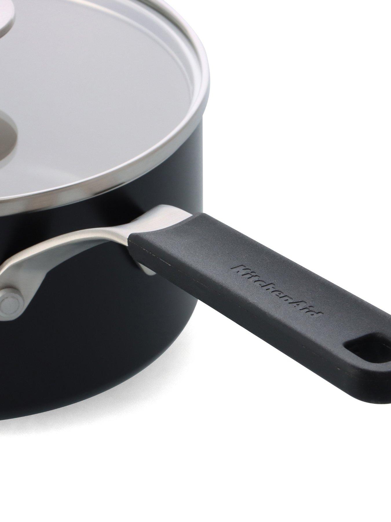 Image 4 of 5 of KitchenAid Kitchenaid Coloured Aluminum Saucepan With Lid 16cm / 1.58l - Matte Black