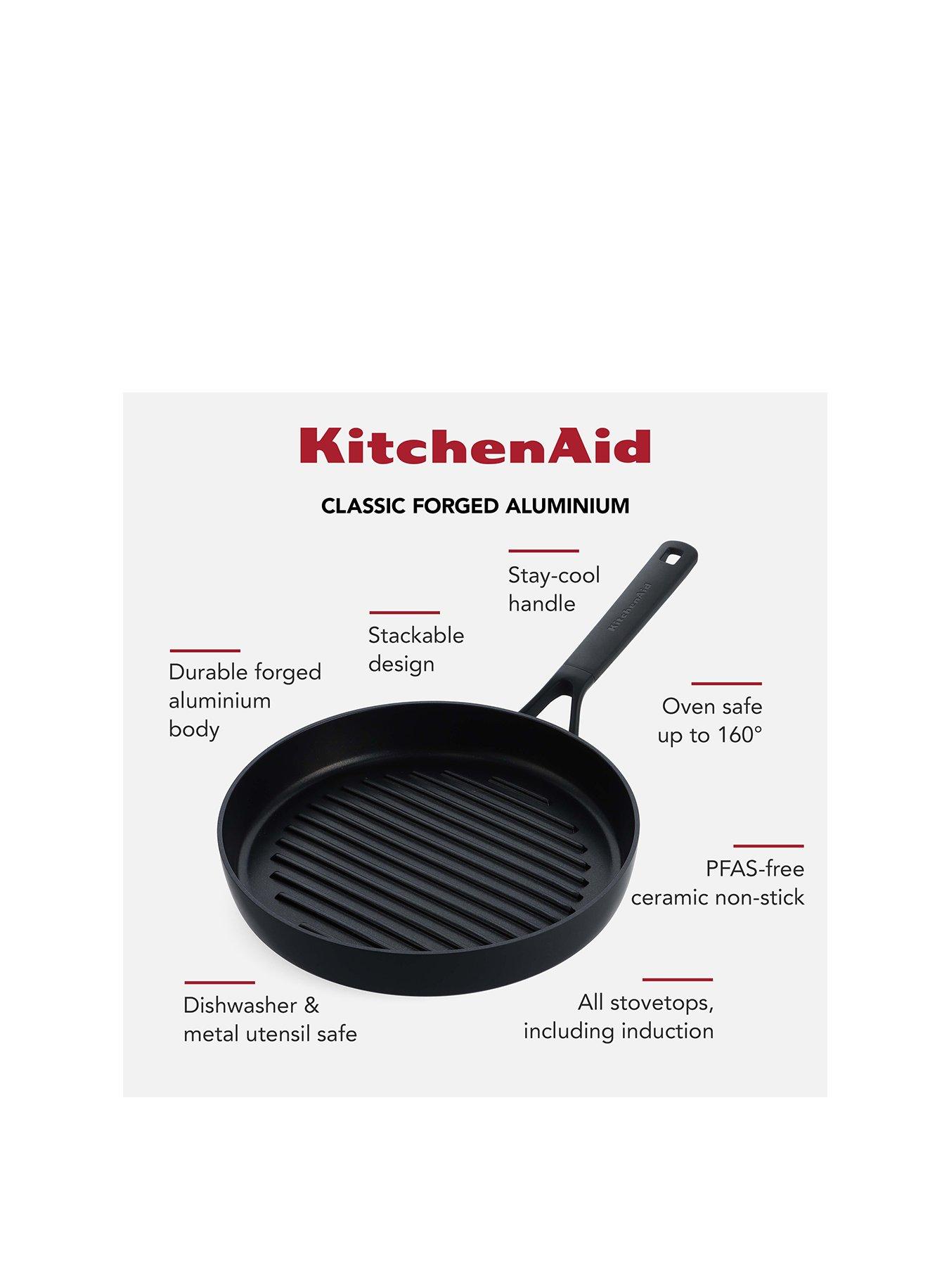 Image 2 of 7 of KitchenAid Kitchenaid Classic Forged Round Grillpan 28cm
