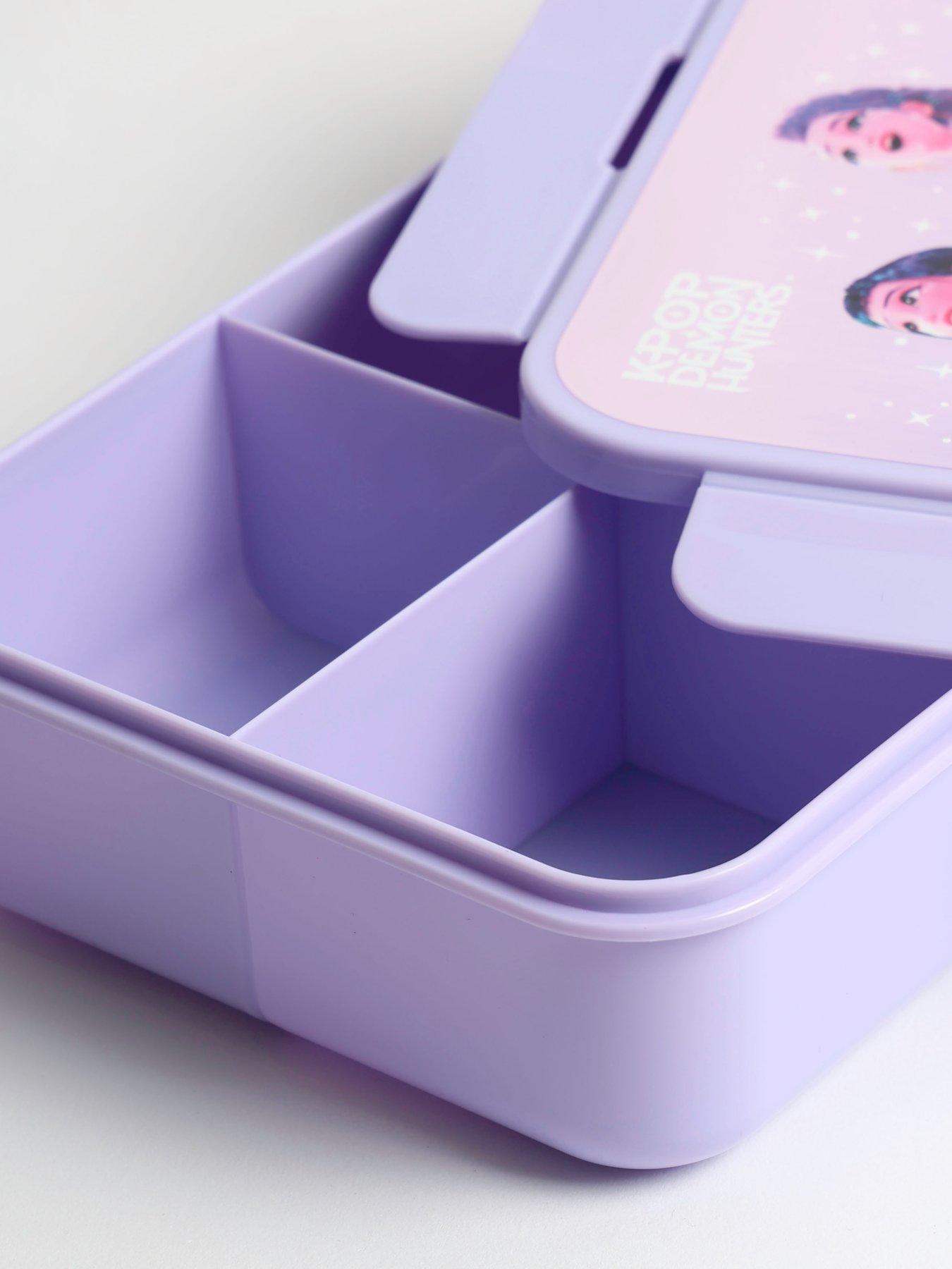 Image 5 of 7 of K-Pop Demon Hunters K-pop Demon Hunter 24oz Plastic Water Bottle With K-pop Demon Hunter Pp Solid Lid Bento Lunch Box