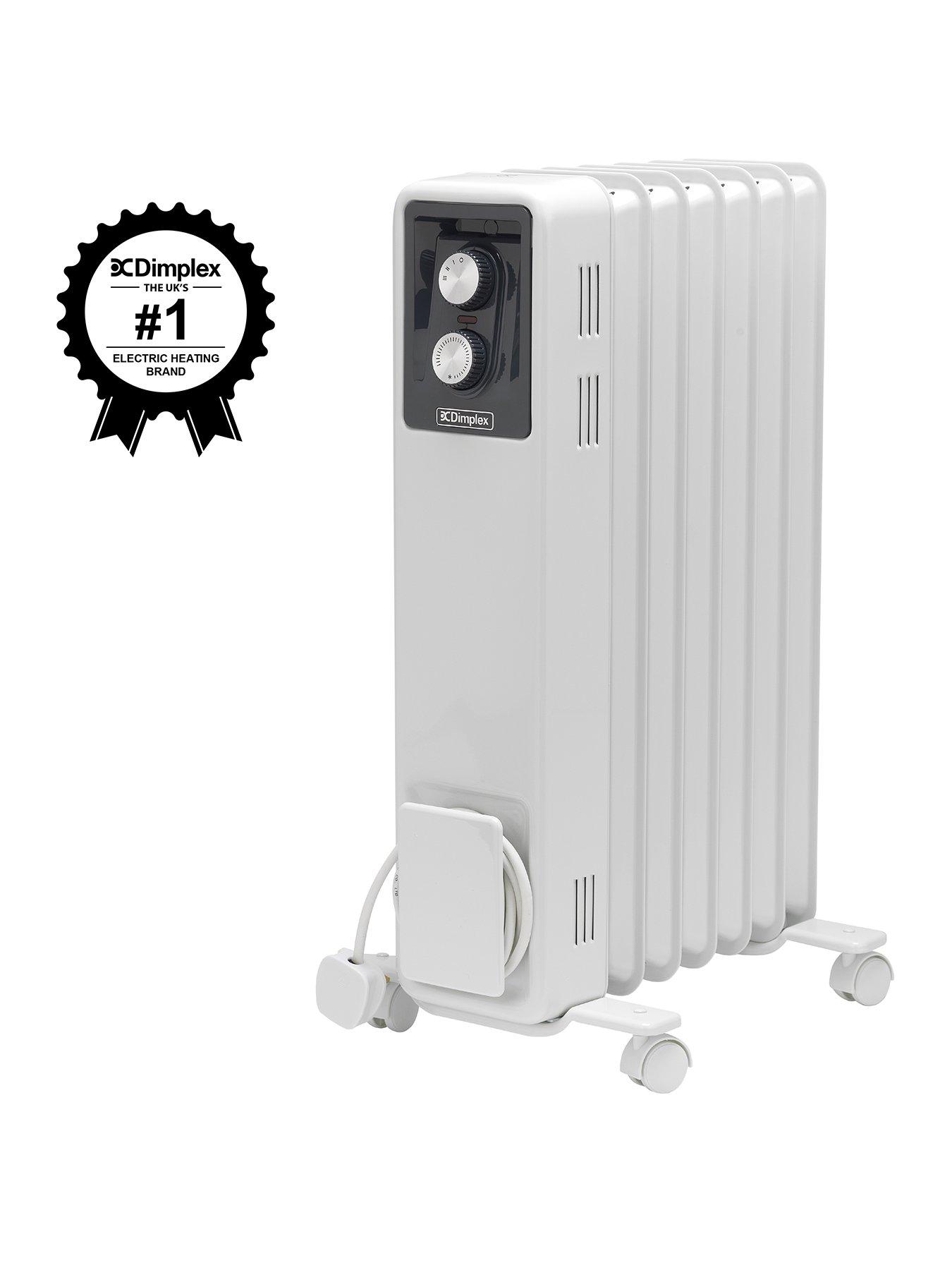 Image 1 of 7 of Dimplex ECR15 1.5kW Freestanding Oil Free Column Radiator with heat settings & thermostat