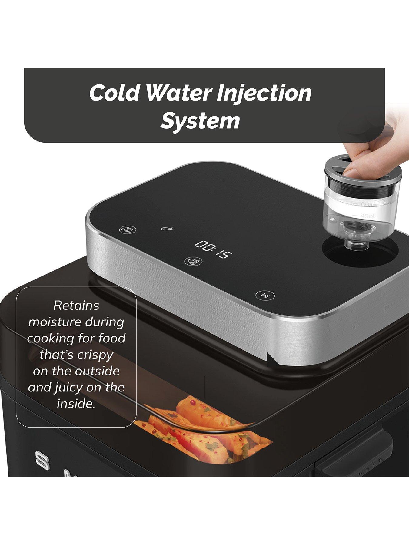 Image 4 of 8 of Smeg Dual Flavour Air Fryer, Space Saving, 7.3L, Black