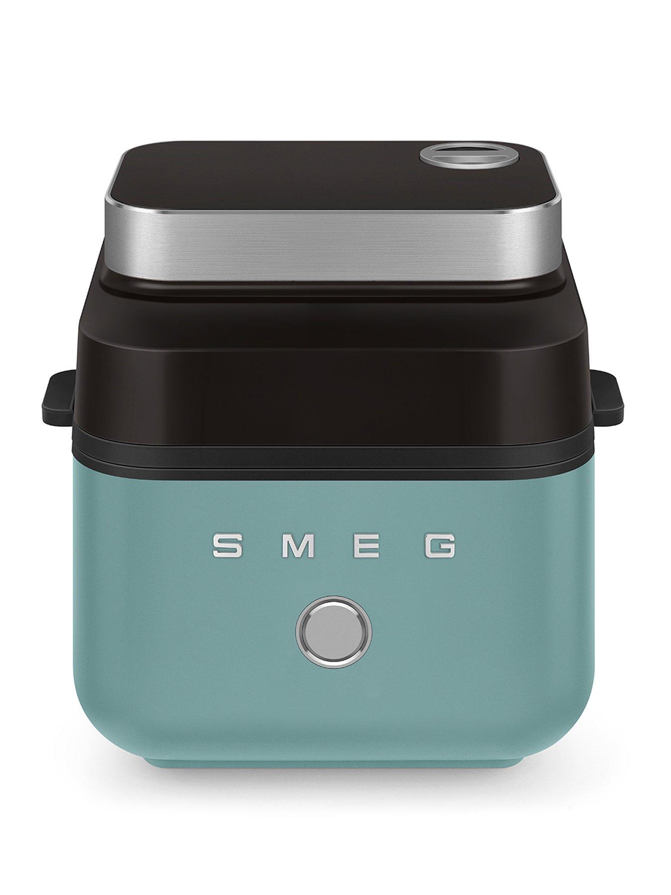 Image 1 of 8 of Smeg Dual Flavour Air Fryer, Space Saving, 7.3L, Emerald Green