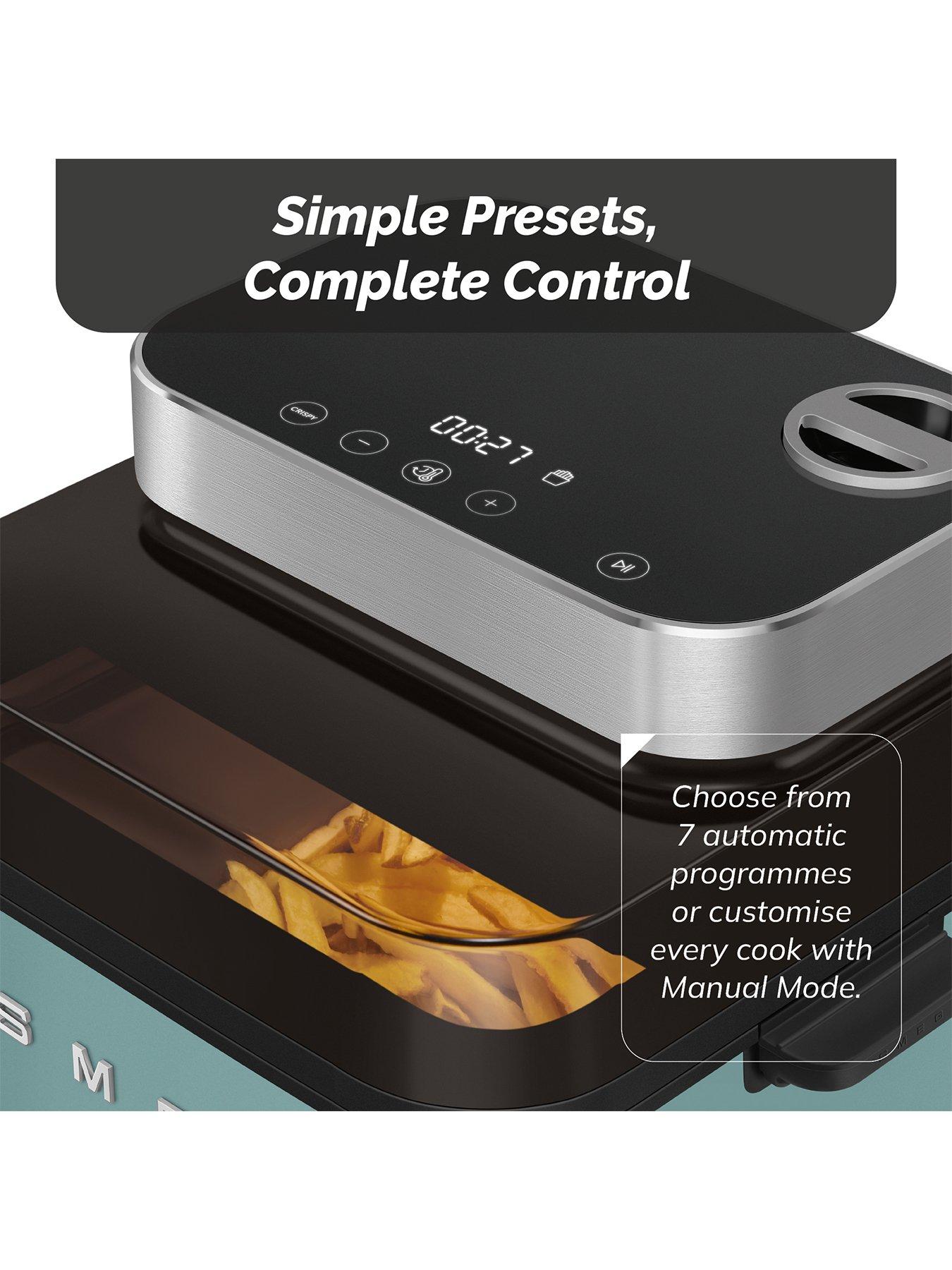 Image 5 of 8 of Smeg Dual Flavour Air Fryer, Space Saving, 7.3L, Emerald Green