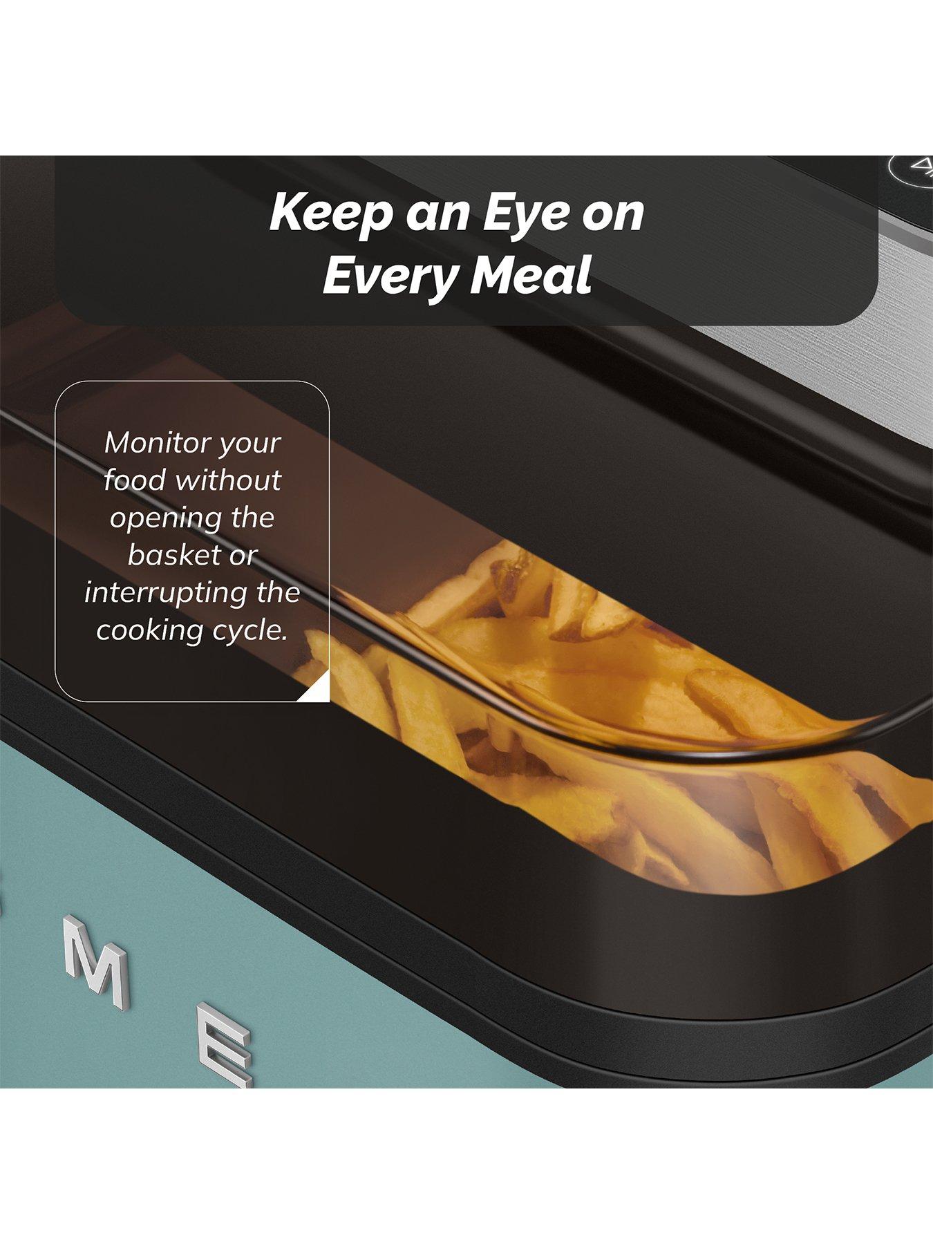 Image 6 of 8 of Smeg Dual Flavour Air Fryer, Space Saving, 7.3L, Emerald Green