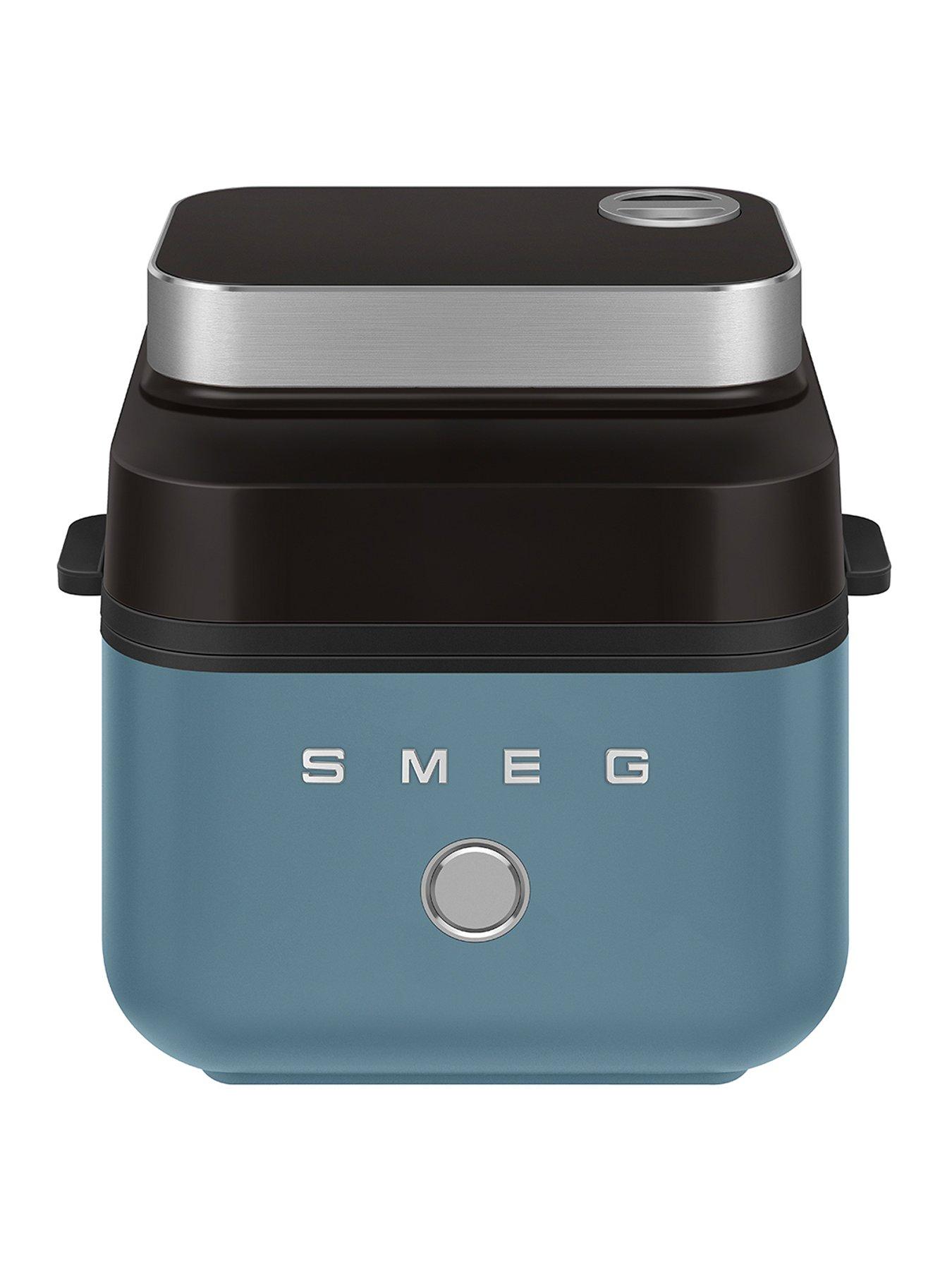 Image 1 of 8 of Smeg Dual Flavour Air Fryer, Space Saving, 7.3L, Storm Blue