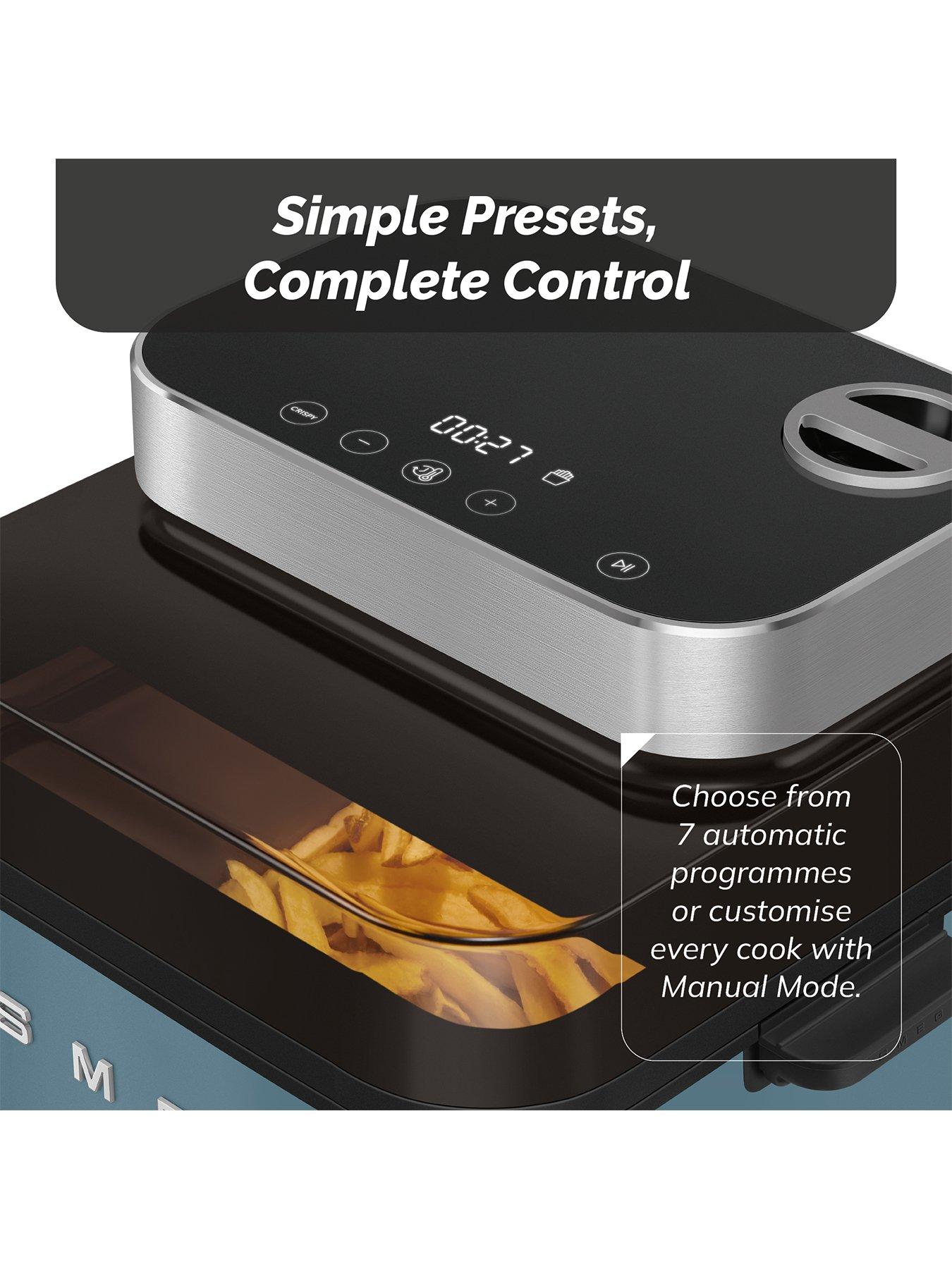 Image 5 of 8 of Smeg Dual Flavour Air Fryer, Space Saving, 7.3L, Storm Blue