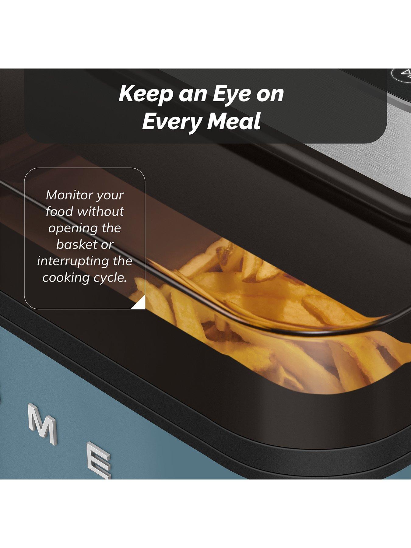 Image 6 of 8 of Smeg Dual Flavour Air Fryer, Space Saving, 7.3L, Storm Blue