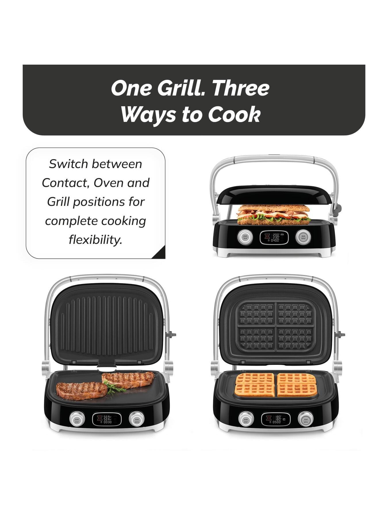 Image 2 of 7 of Smeg All-in-One Multi Grill, Dual Temperature Control, Black