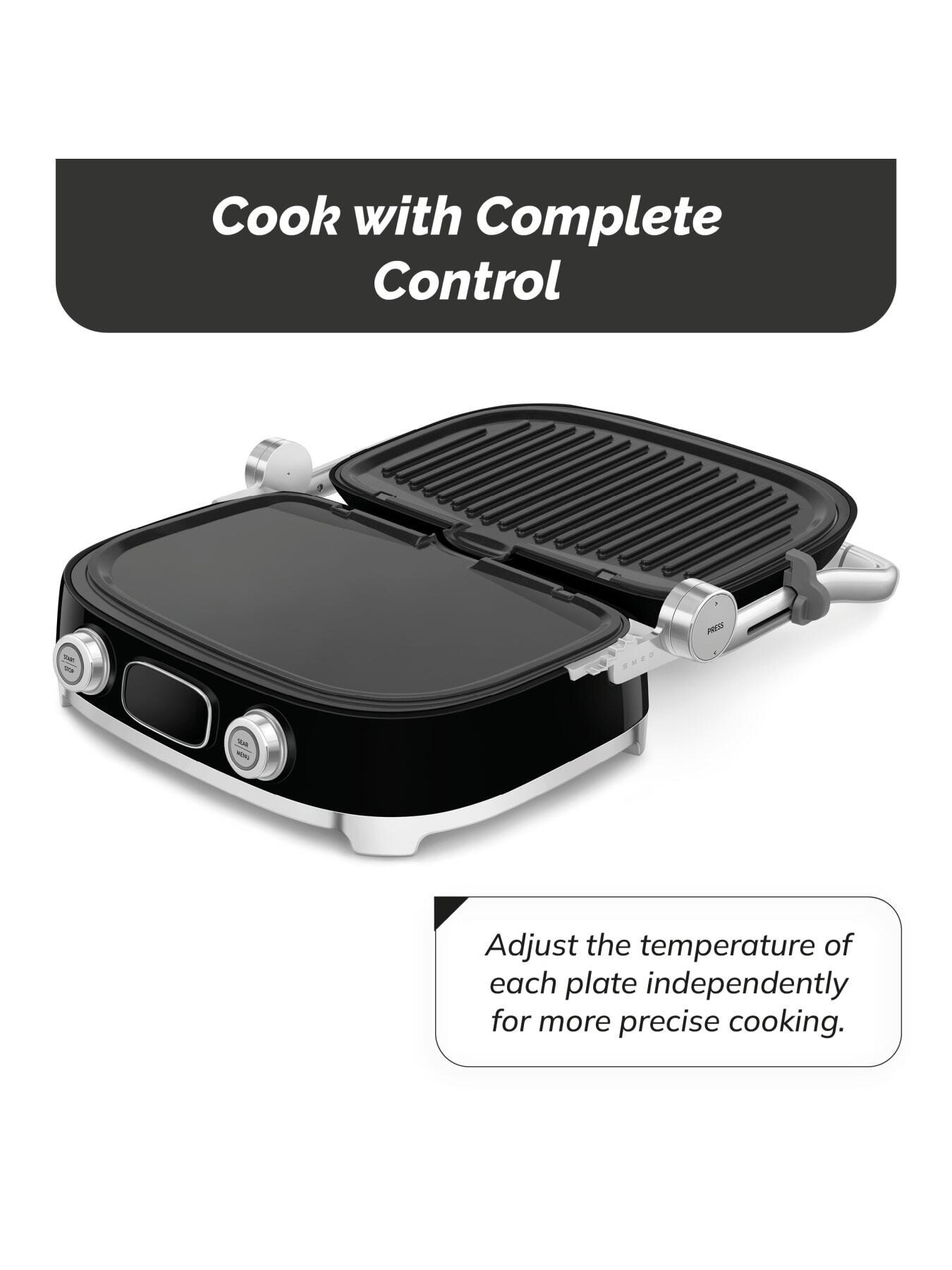 Image 4 of 7 of Smeg All-in-One Multi Grill, Dual Temperature Control, Black