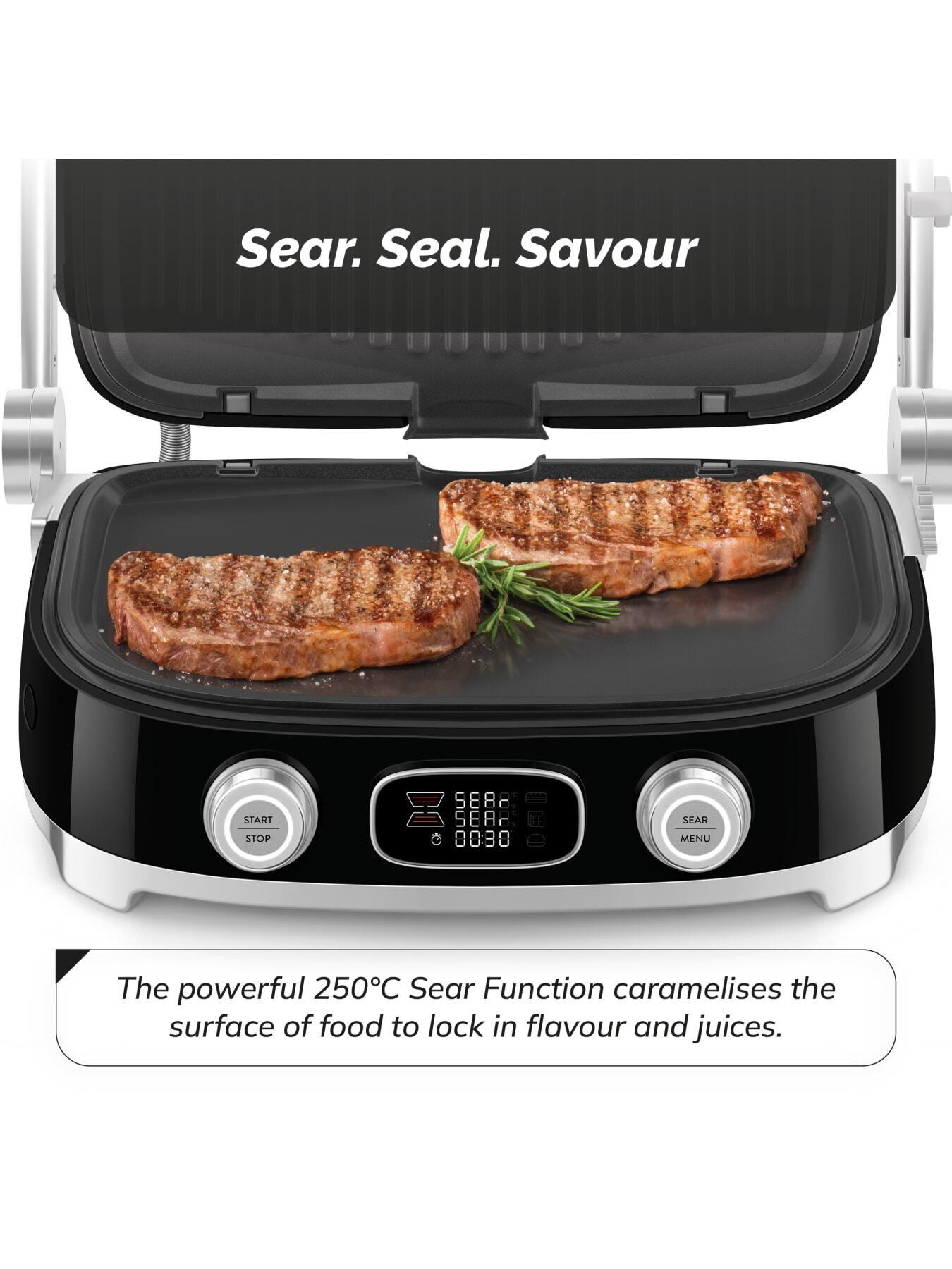 Image 5 of 7 of Smeg All-in-One Multi Grill, Dual Temperature Control, Black
