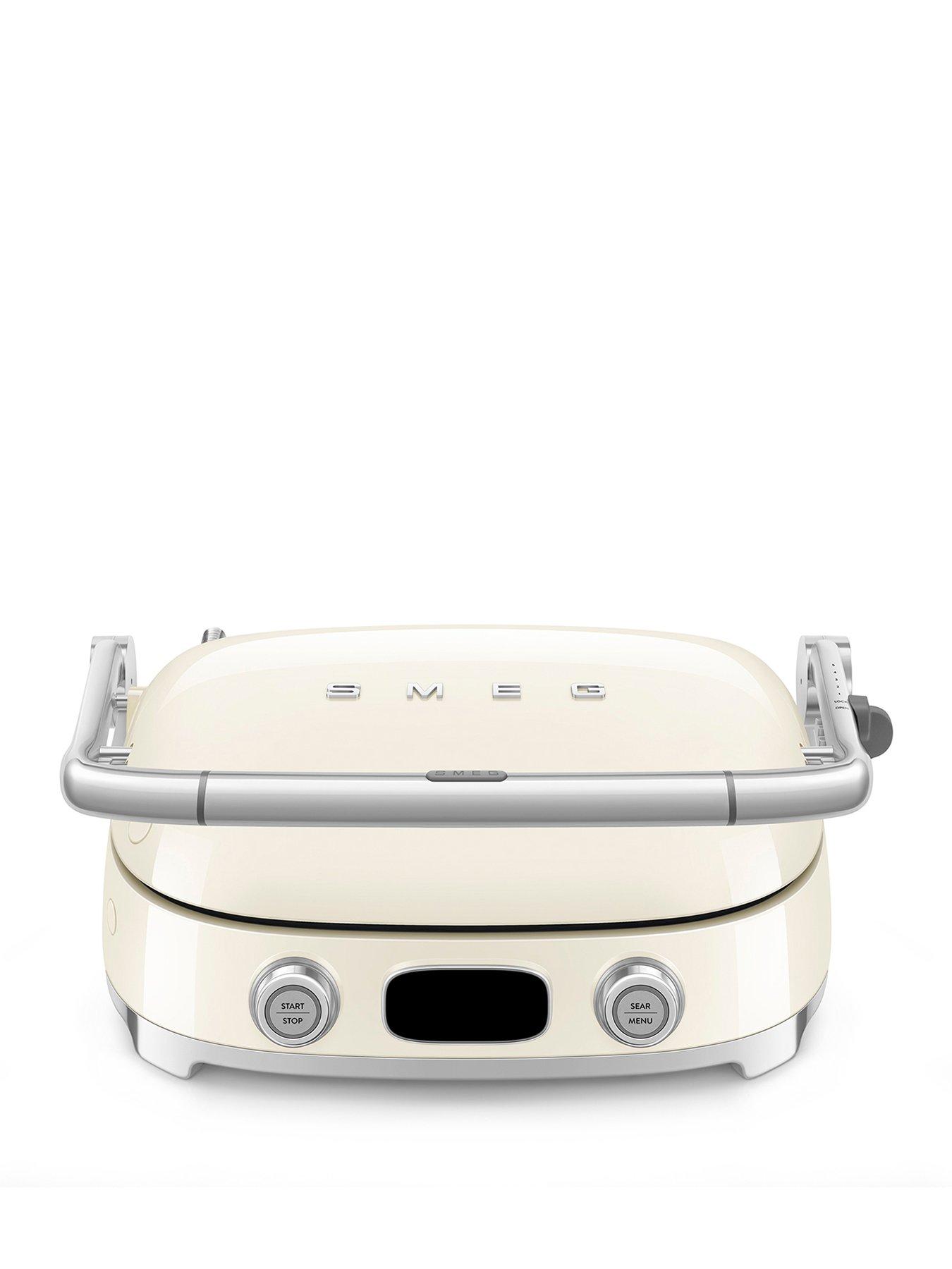 Image 1 of 7 of Smeg All-in-One Multi Grill, Dual Temperature Control, Cream