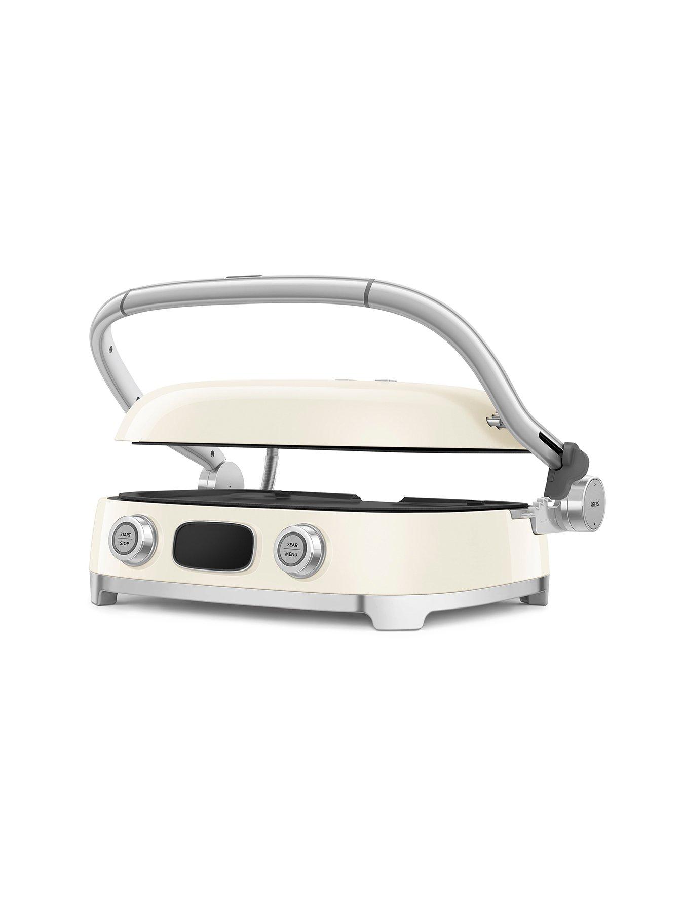 Image 2 of 7 of Smeg All-in-One Multi Grill, Dual Temperature Control, Cream