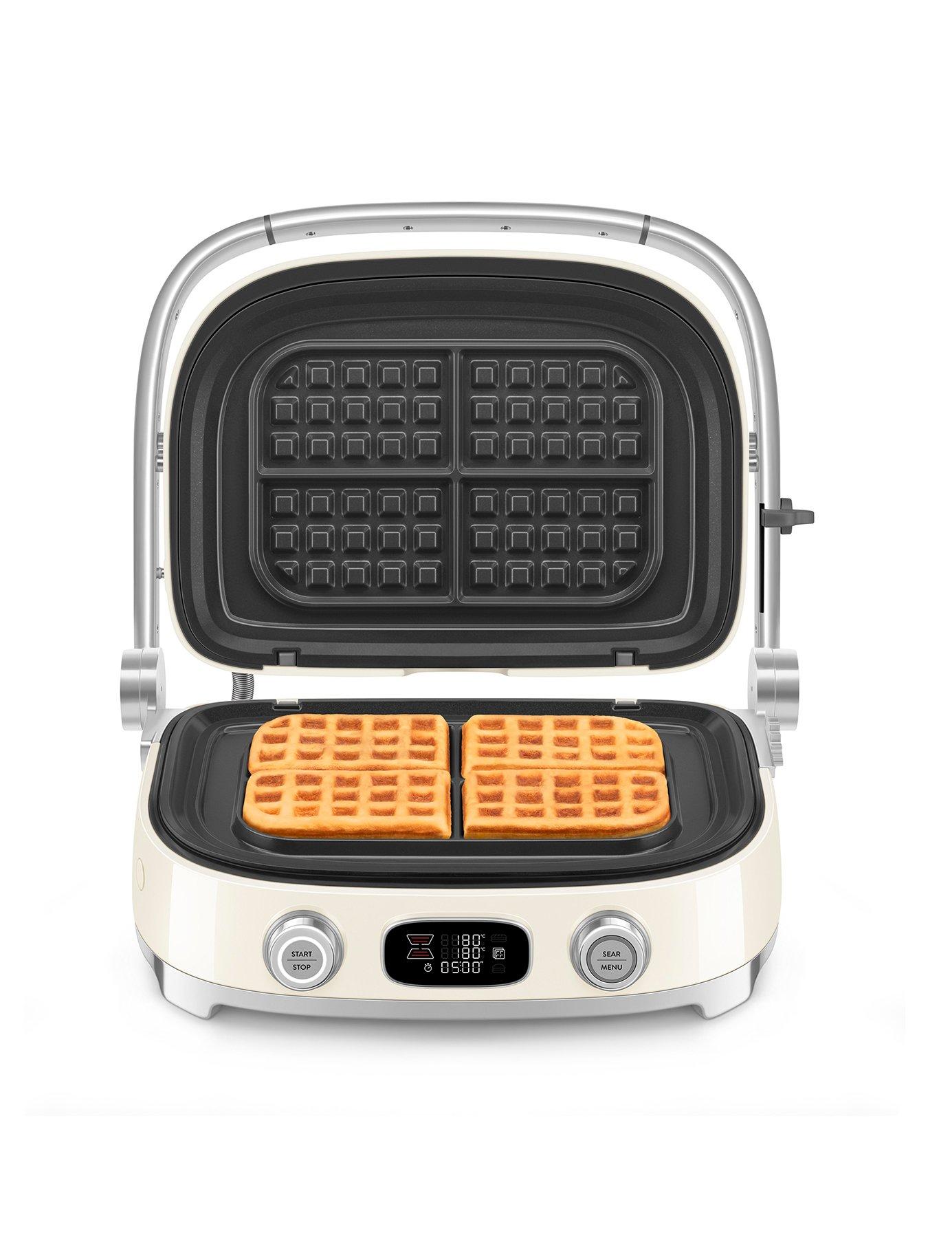 Image 3 of 7 of Smeg All-in-One Multi Grill, Dual Temperature Control, Cream