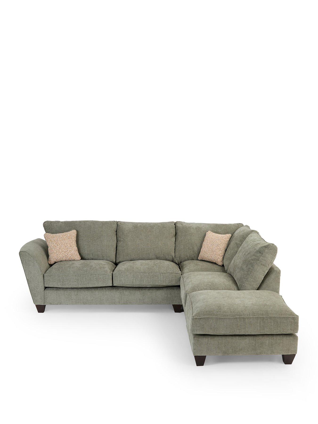 Image 2 of 7 of The Very Collection Arlan Right Hand Corner Chaise With Footstool - Made to Order in the UK