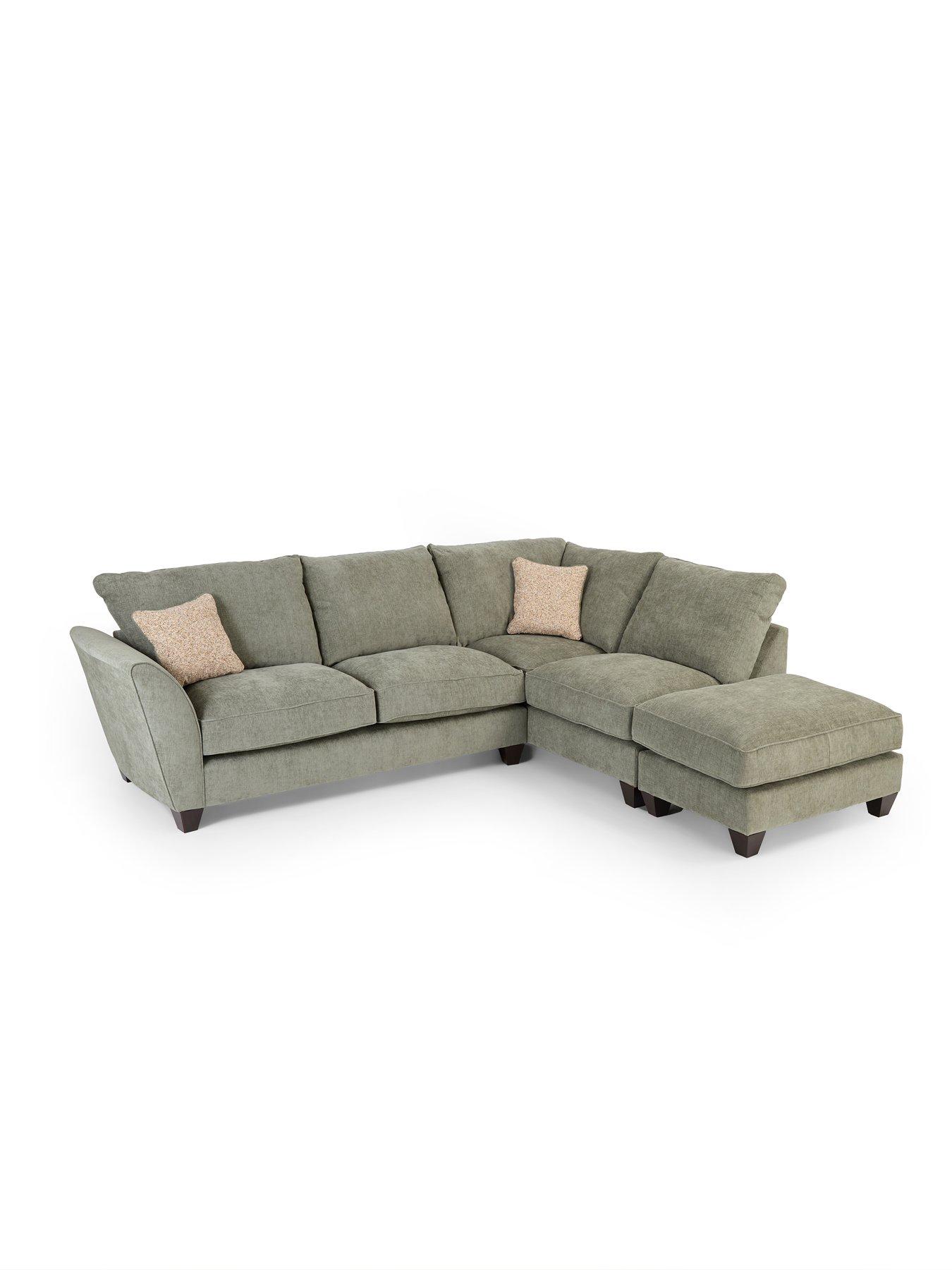 Image 3 of 7 of The Very Collection Arlan Right Hand Corner Chaise With Footstool - Made to Order in the UK