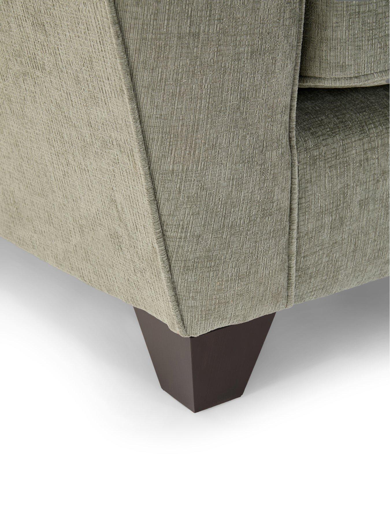 Image 7 of 7 of The Very Collection Arlan Right Hand Corner Chaise With Footstool - Made to Order in the UK
