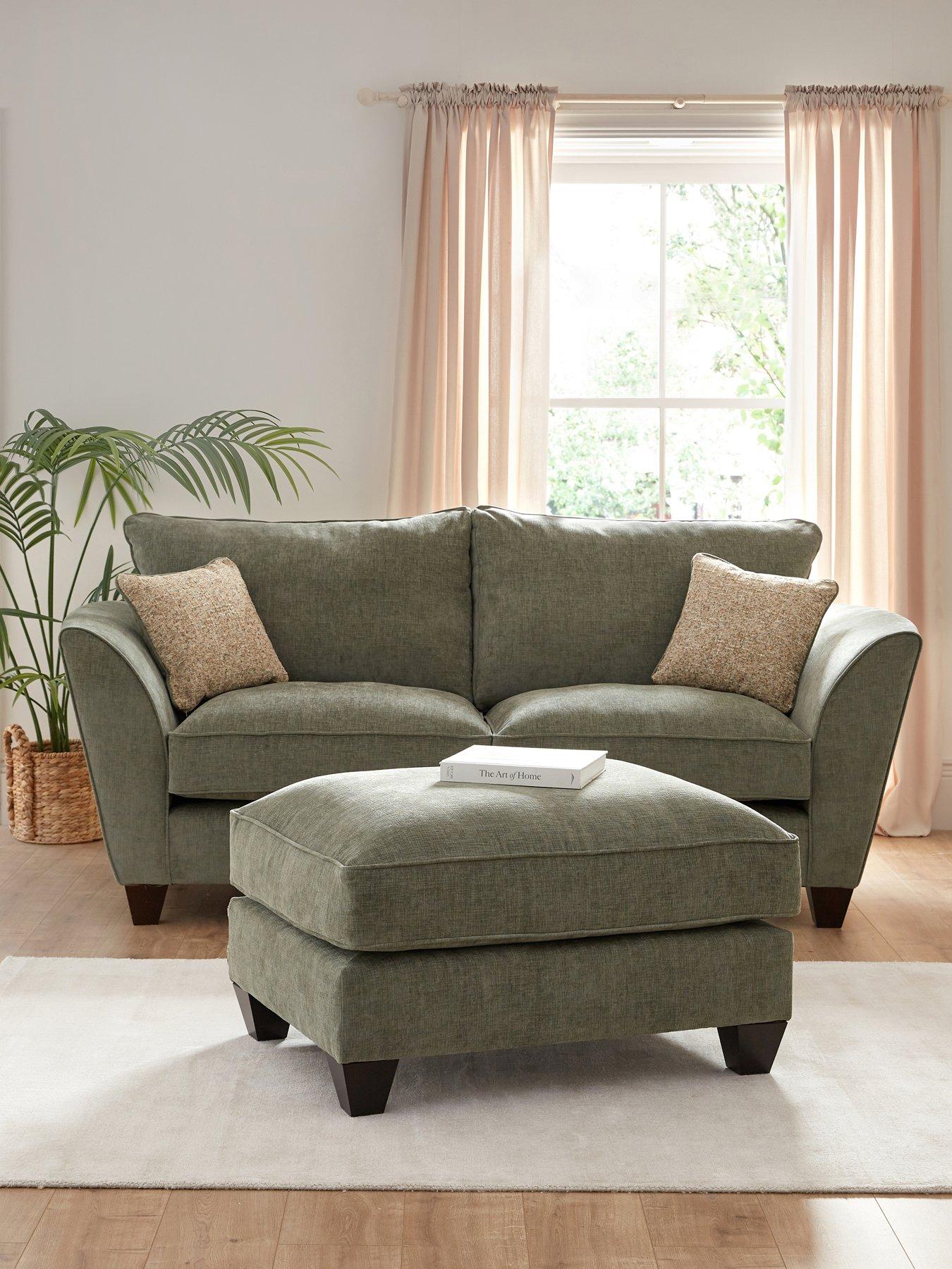 Image 1 of 7 of The Very Collection Arlan 3 Seater Sofa + Footstool Set (Buy &amp; SAVE!) - Made to Order in the UK