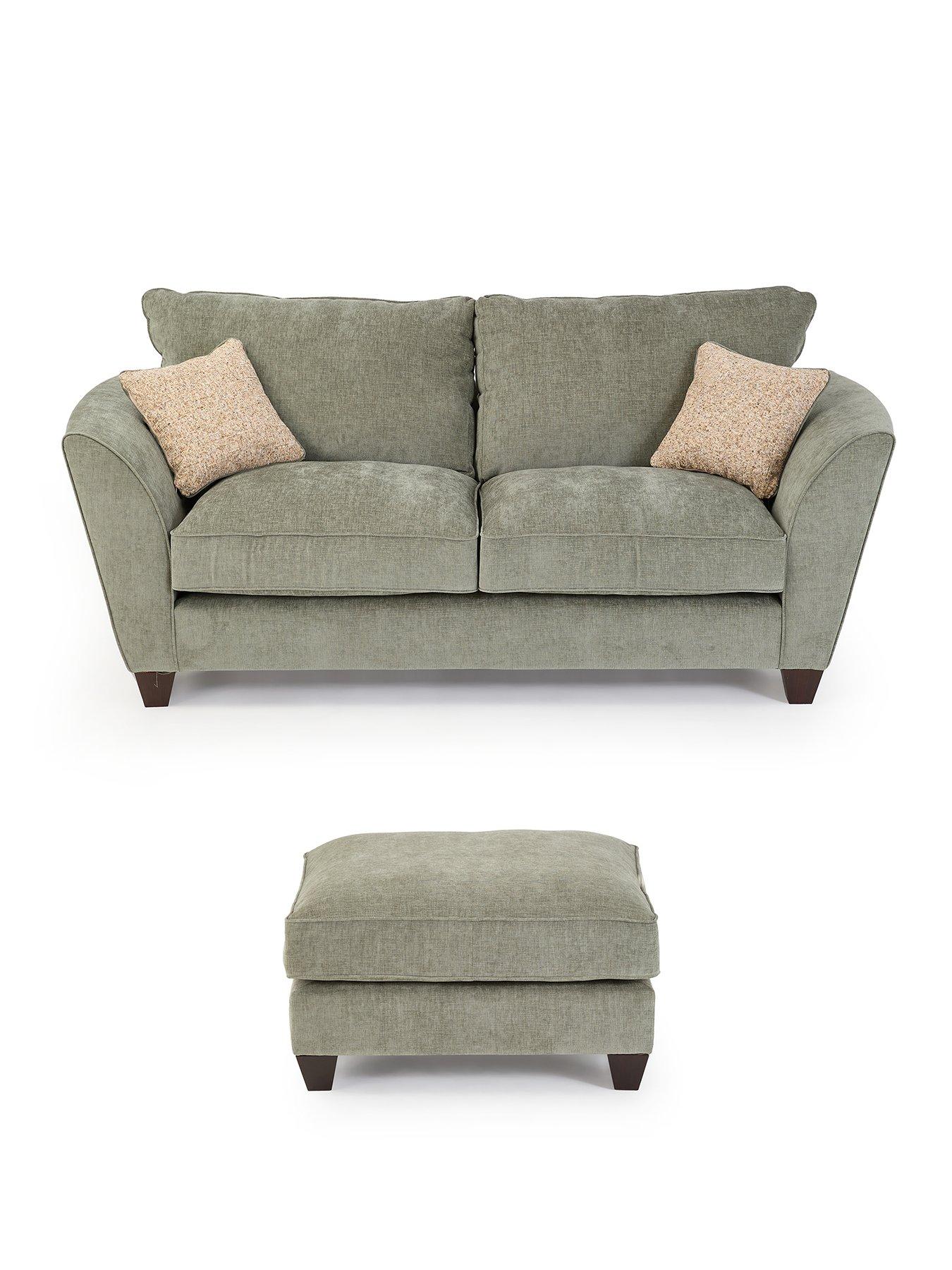 Image 2 of 7 of The Very Collection Arlan 3 Seater Sofa + Footstool Set (Buy &amp; SAVE!) - Made to Order in the UK
