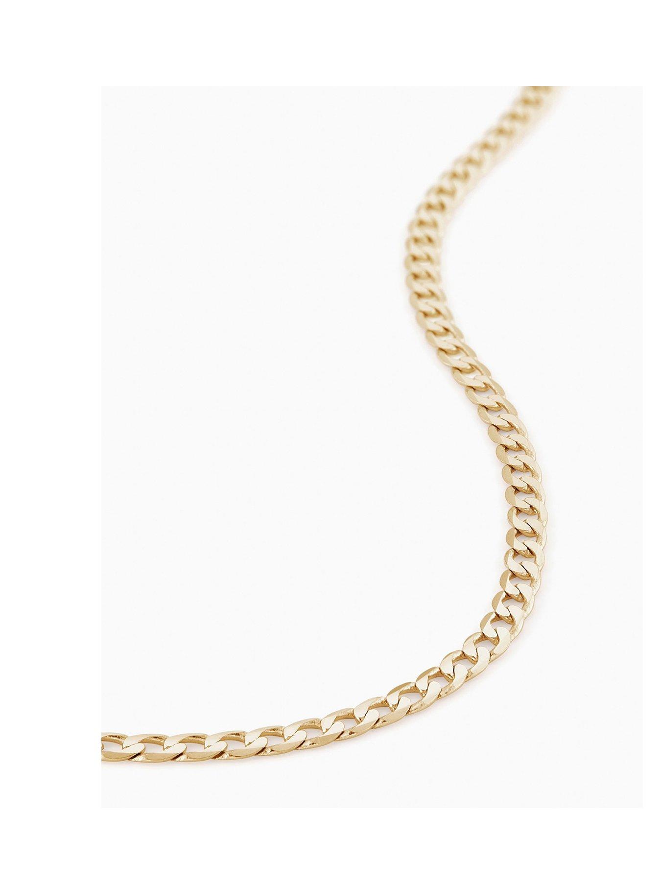 Image 1 of 5 of The Love Collection 9ct Yellow Gold Solid Curb Chain (3.15mm) 20 inch