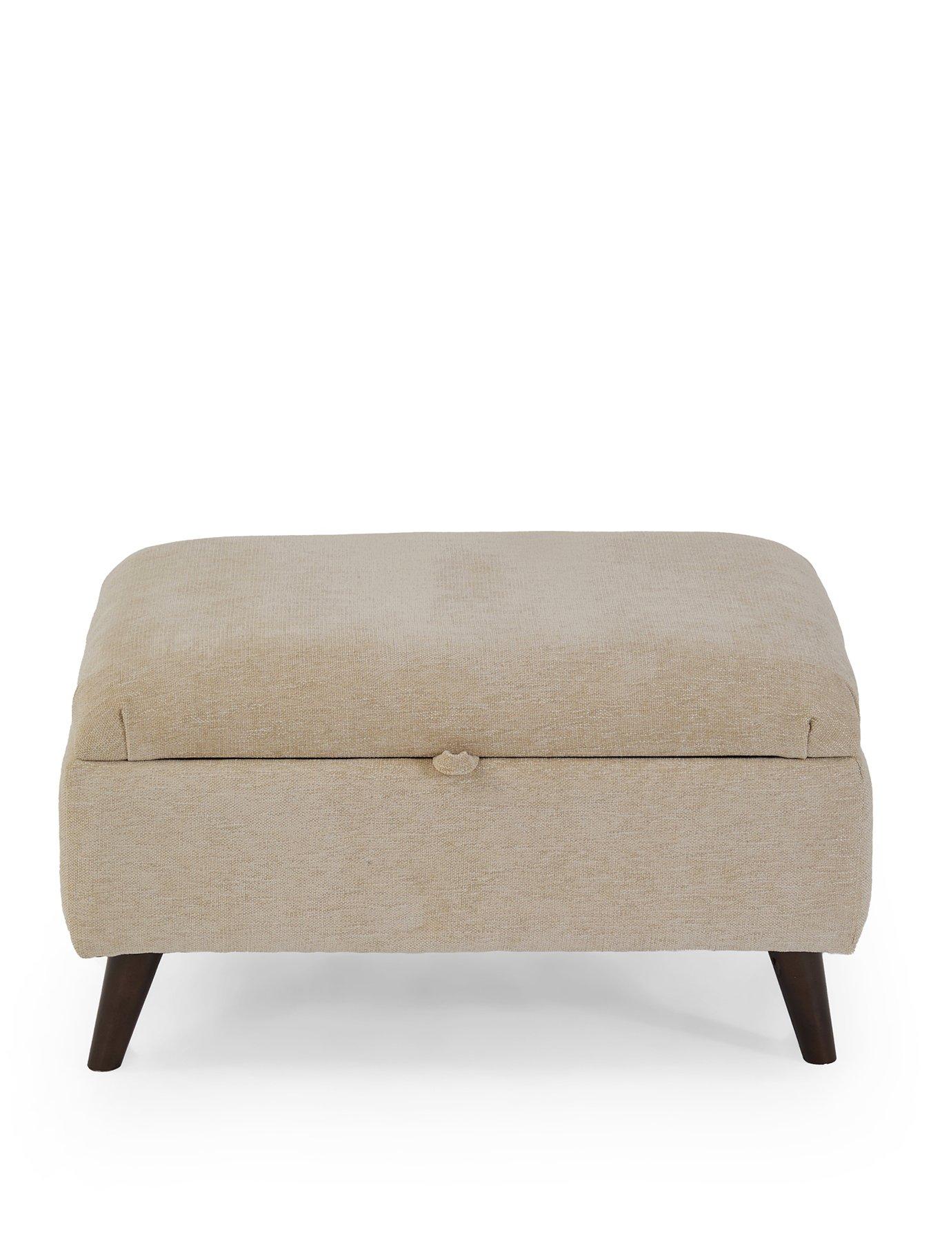 Image 2 of 7 of The Very Collection Ravel Storage Footstool - Made to Order in the UK