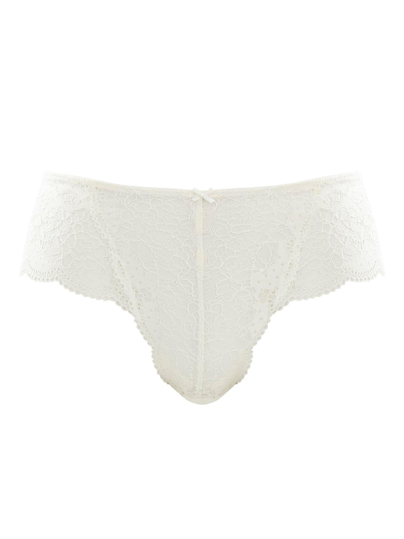 Image 3 of 4 of Panache Womens Clara Stretch Lace Briefs - White