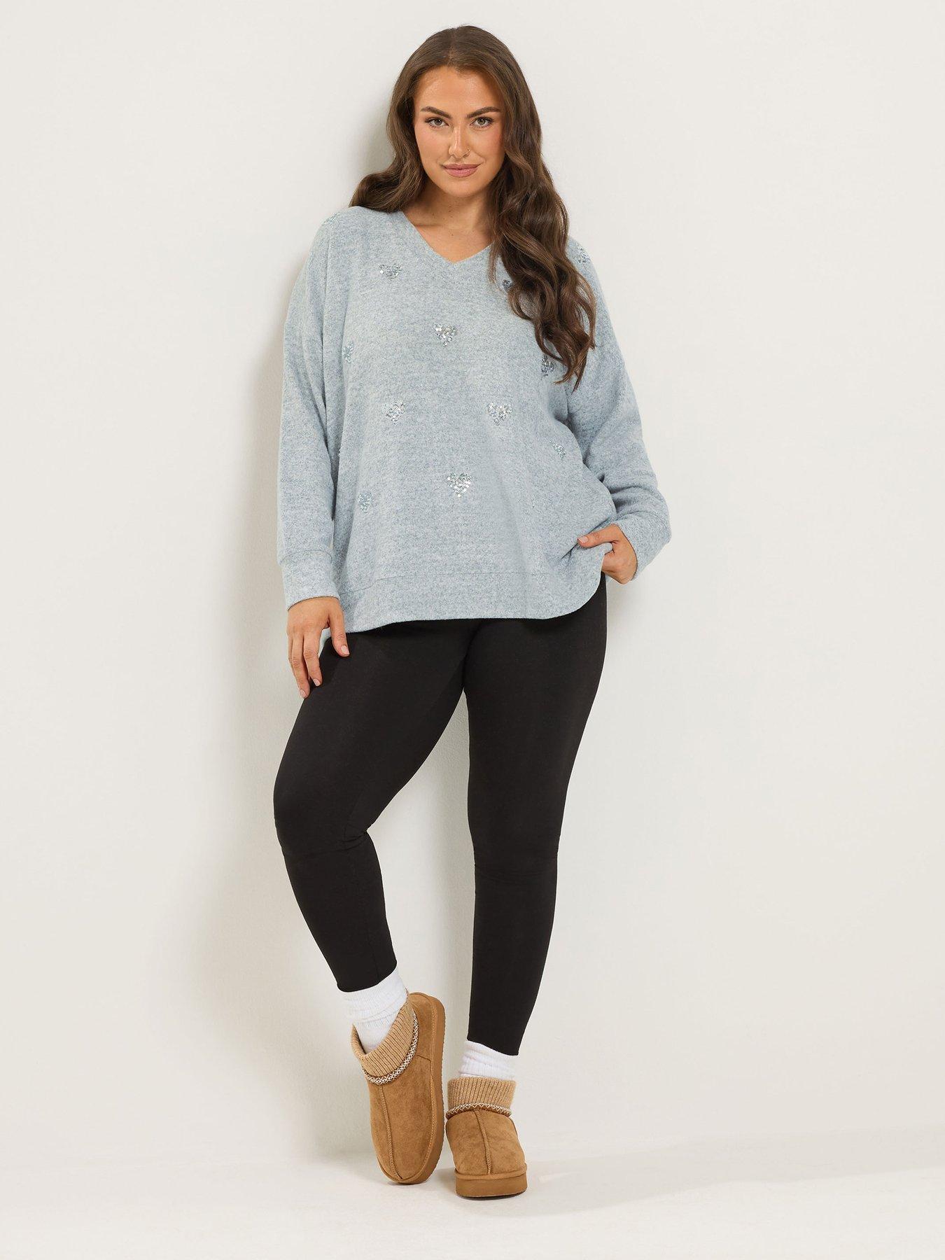 Image 3 of 4 of Yours Curve Heart Jumper