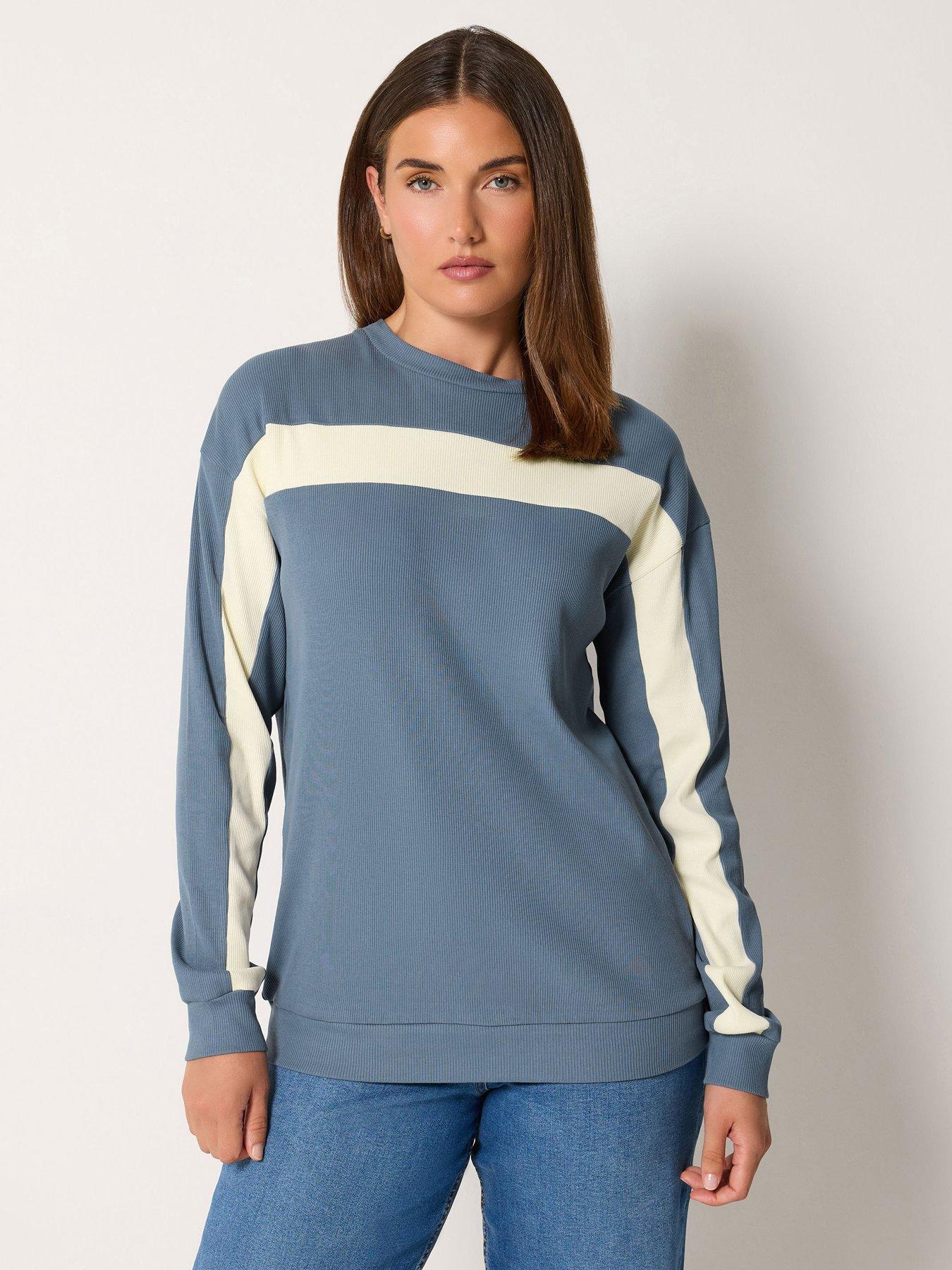 Image 1 of 4 of Long Tall Sally Tall Contrast Rib T-shirt
