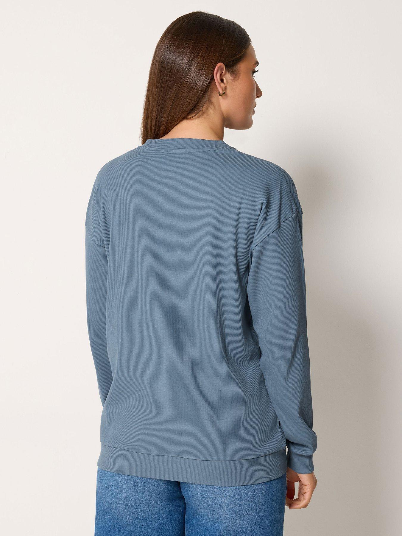 Image 2 of 4 of Long Tall Sally Tall Contrast Rib T-shirt
