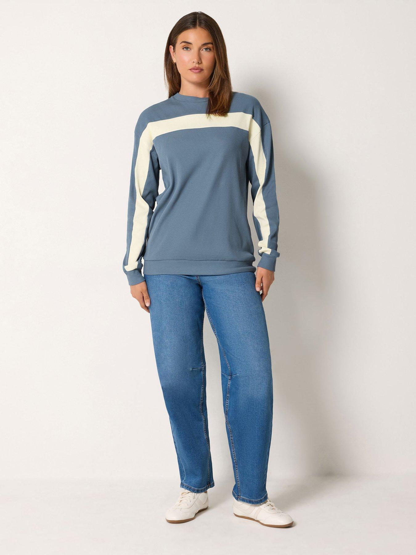 Image 3 of 4 of Long Tall Sally Tall Contrast Rib T-shirt