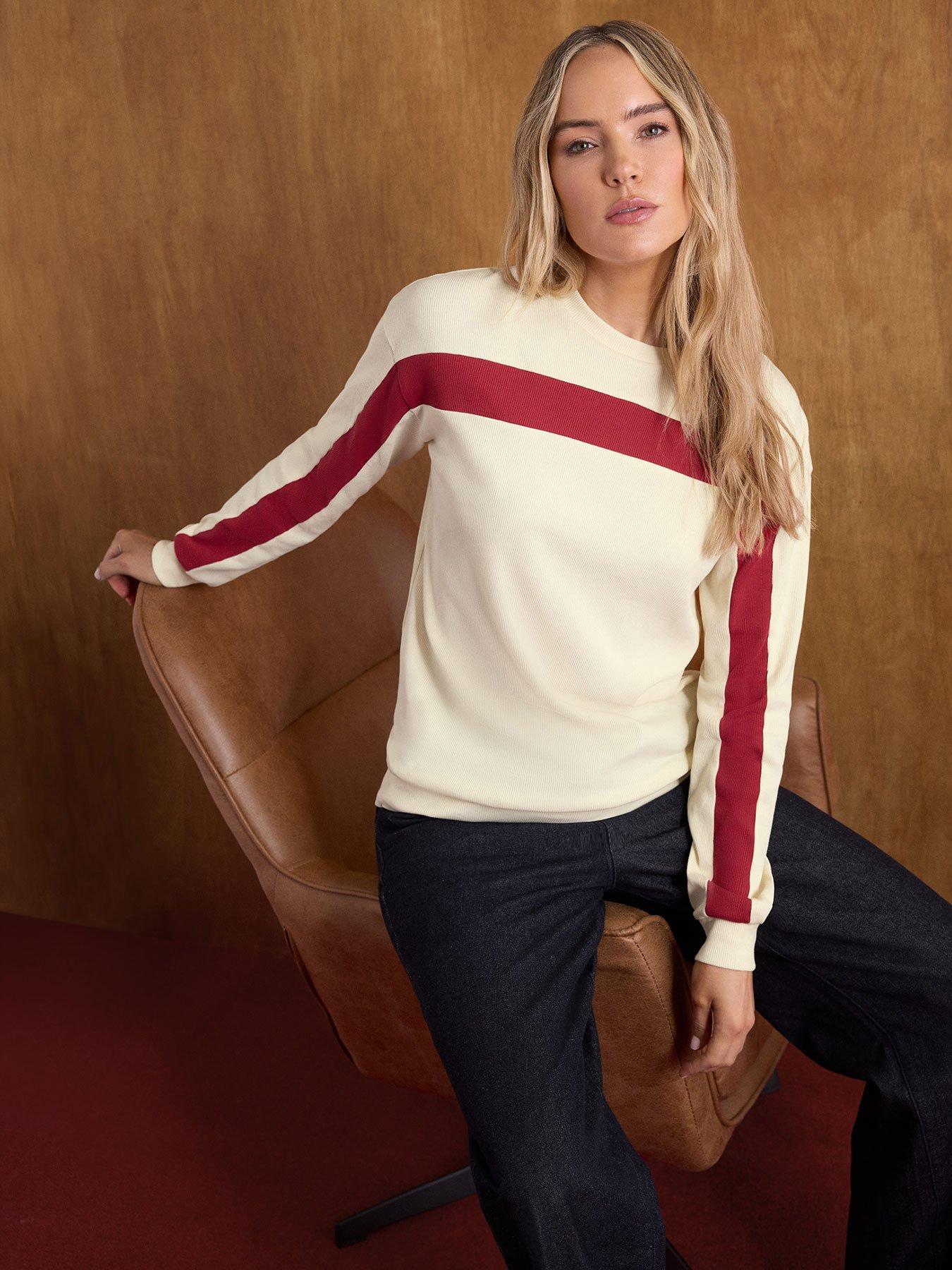 Image 1 of 4 of Long Tall Sally Tall Contrast Rib T-shirt