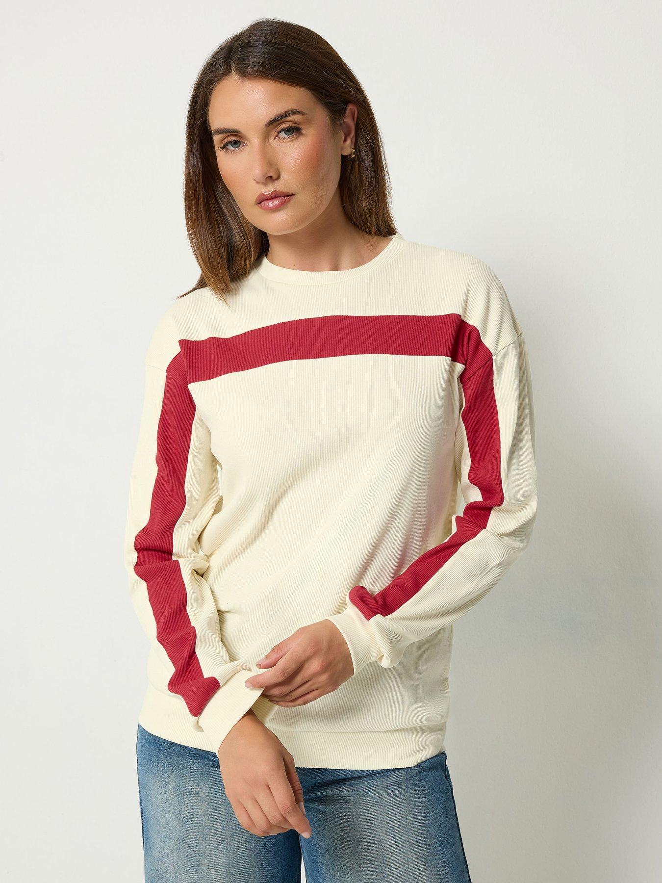 Image 4 of 4 of Long Tall Sally Tall Contrast Rib T-shirt