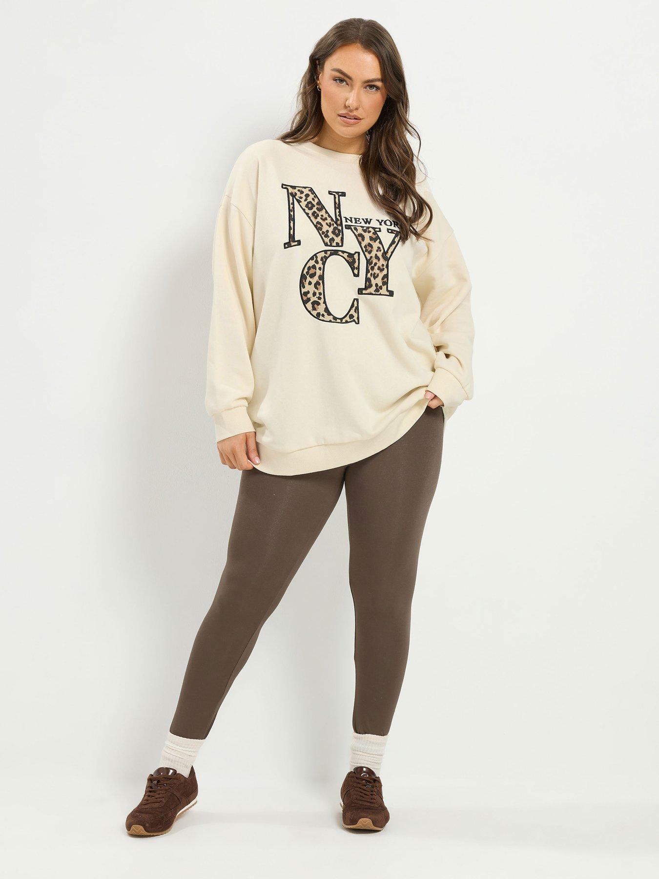Image 3 of 4 of Yours Curve New York City Sweatshirt