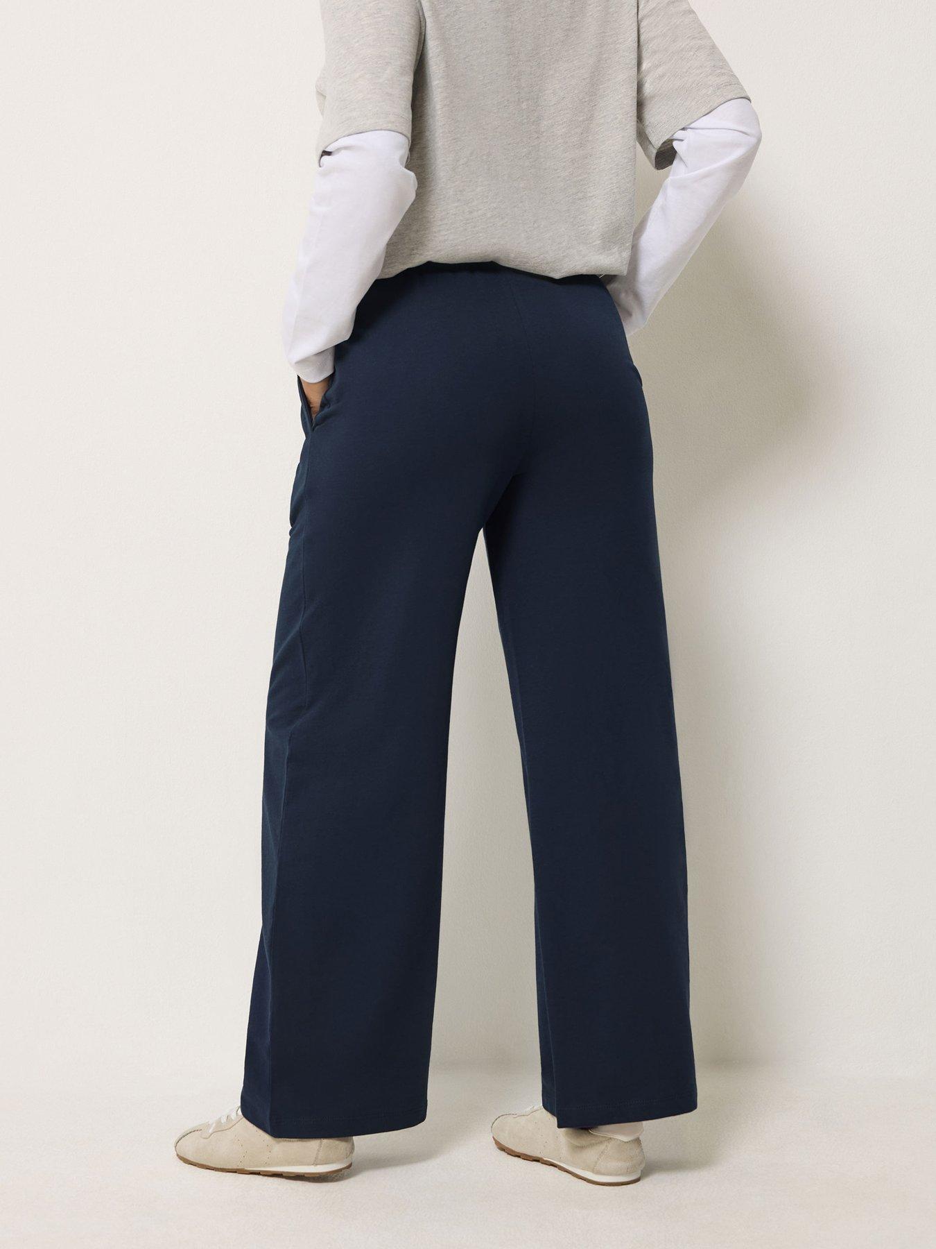 Image 2 of 4 of PixieGirl Petite Loop Back Top &amp; Wide Leg Jogger Set