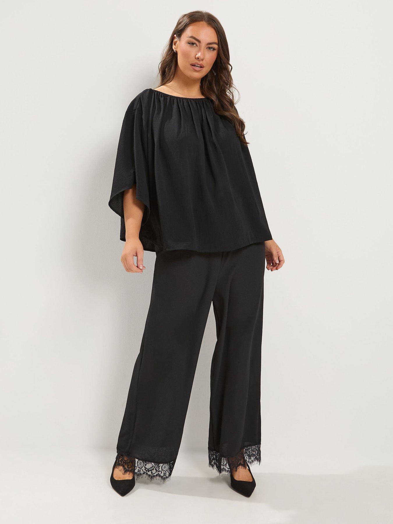 Image 3 of 4 of Yours Curve Cape Bardot Top