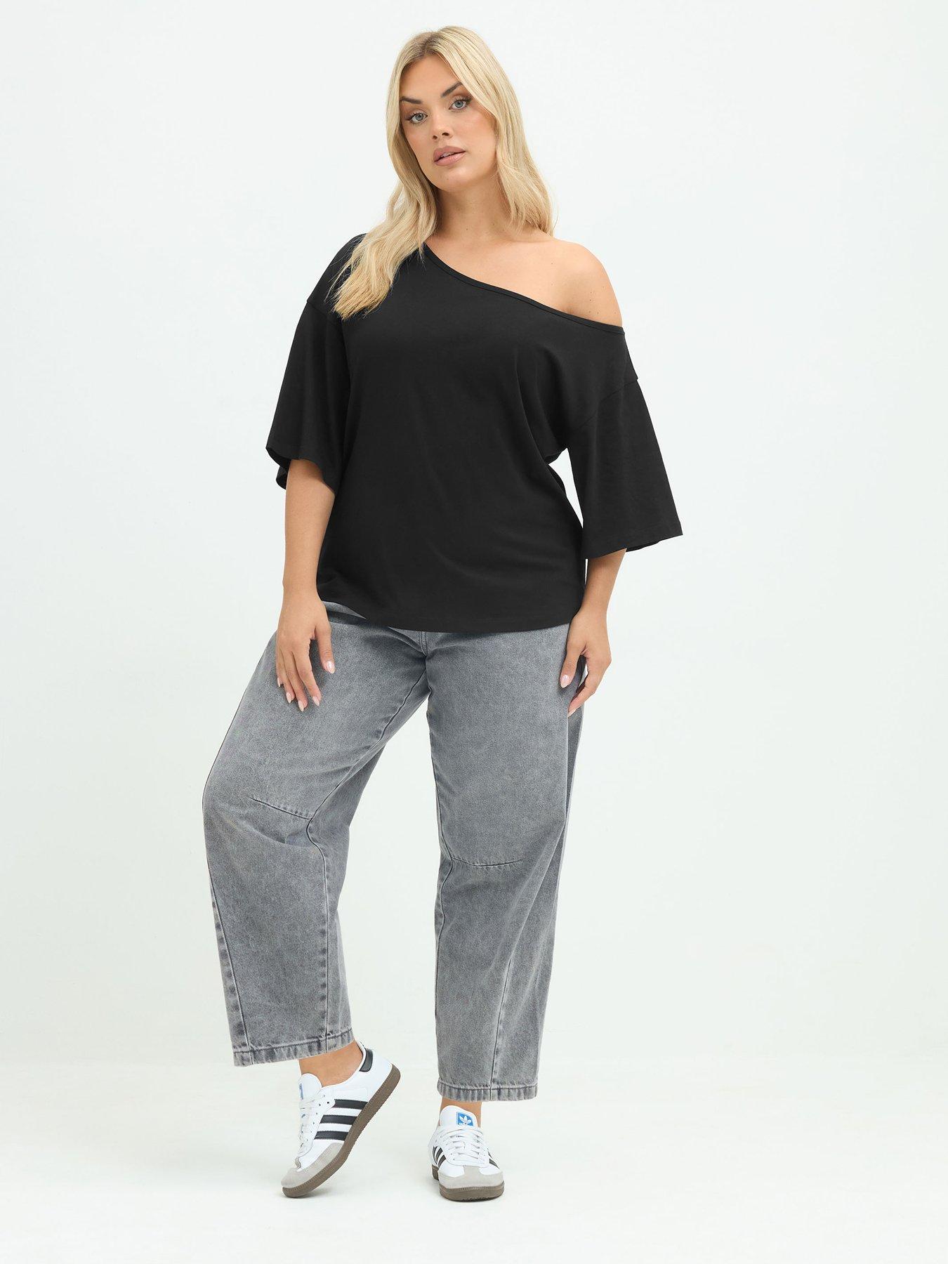 Image 3 of 4 of Yours Curve Off The Shoulder T-shirt