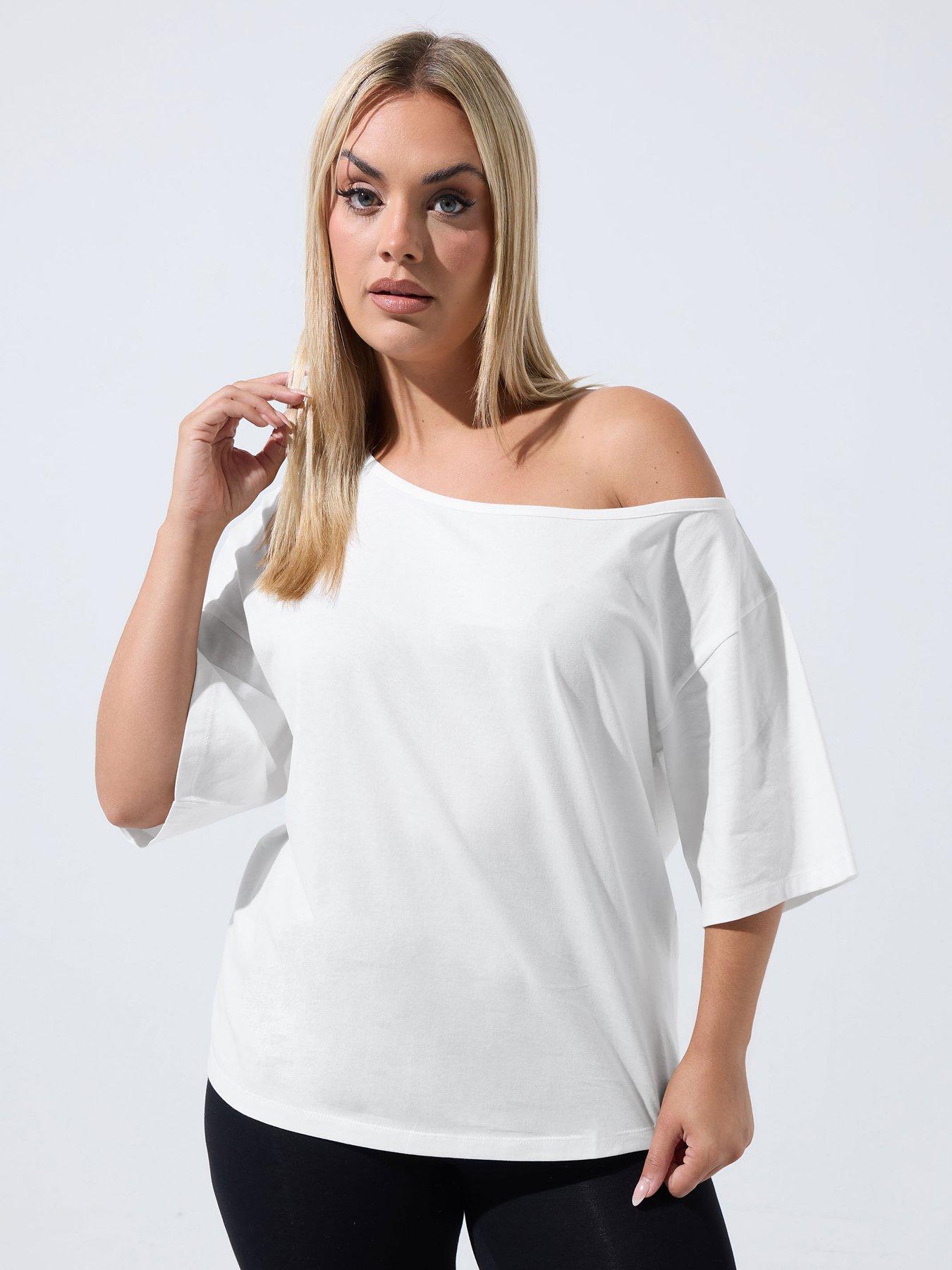 Image 1 of 4 of Yours Curve Off The Shoulder T-shirt