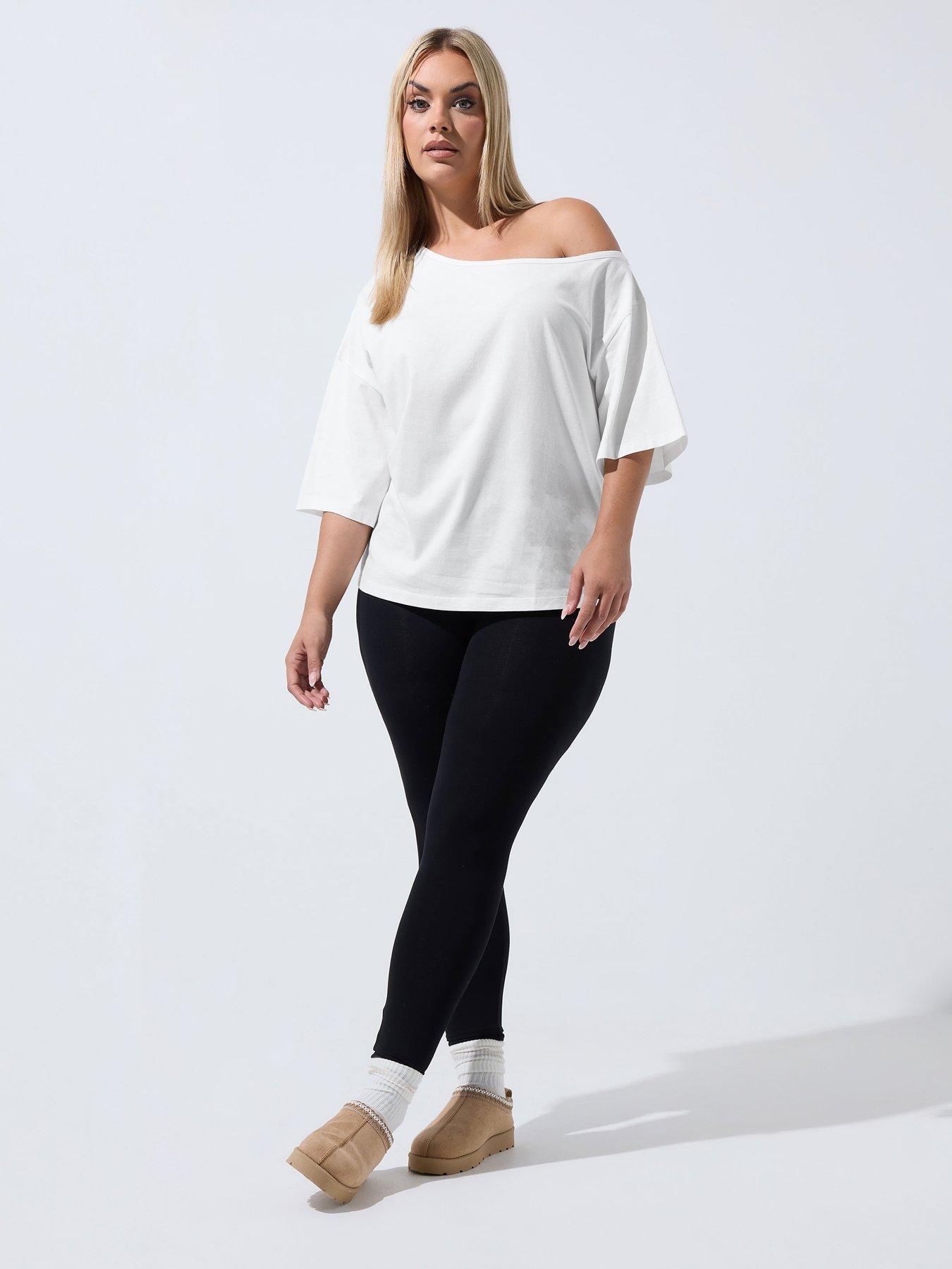 Image 3 of 4 of Yours Curve Off The Shoulder T-shirt