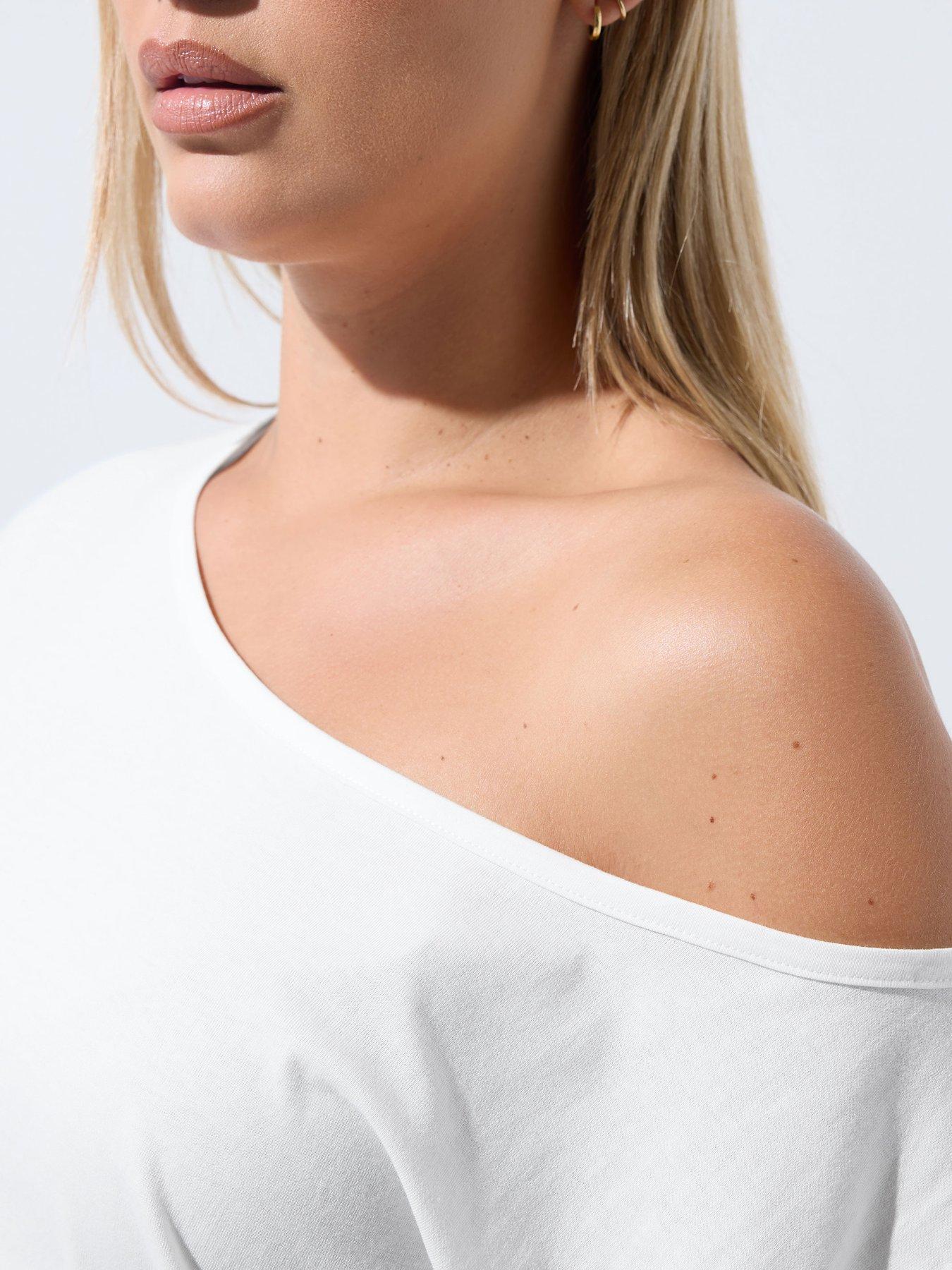 Image 4 of 4 of Yours Curve Off The Shoulder T-shirt