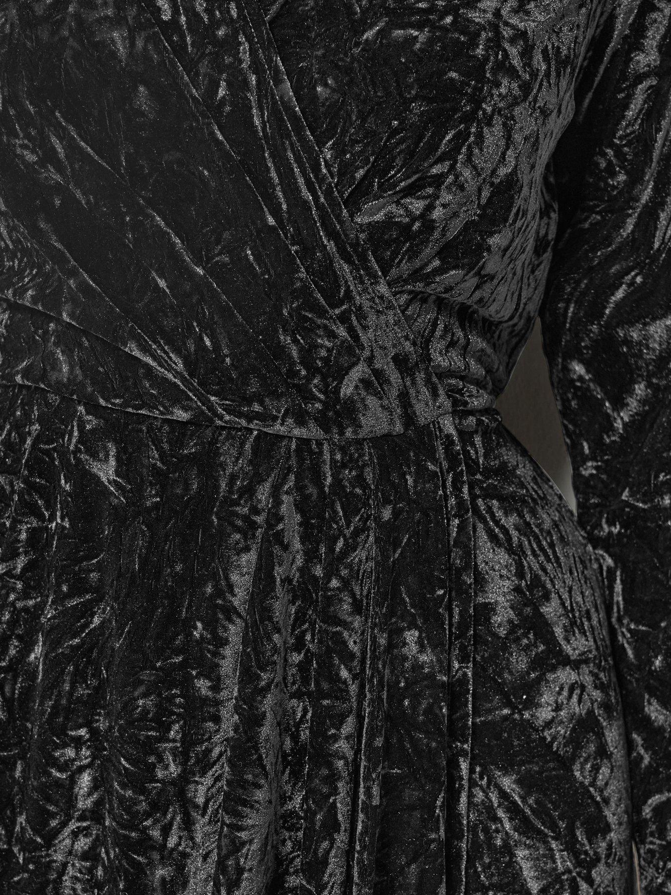 Image 4 of 4 of Yours Tall Crushed Velvet Dress