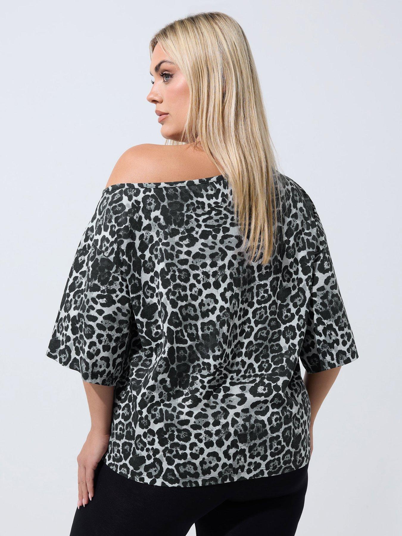 Image 2 of 4 of Yours Curve Off The Shoulder T-shirt