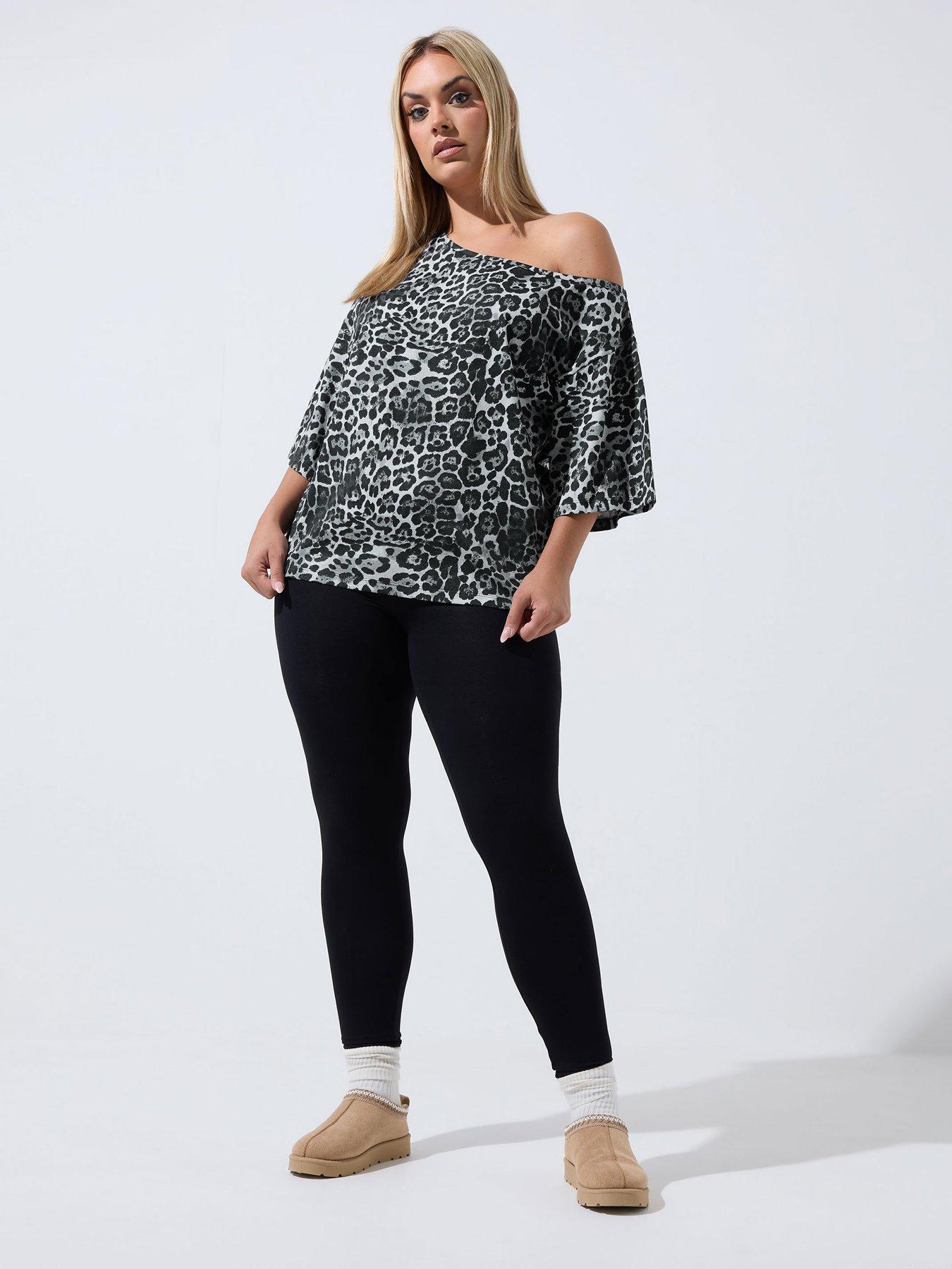Image 3 of 4 of Yours Curve Off The Shoulder T-shirt
