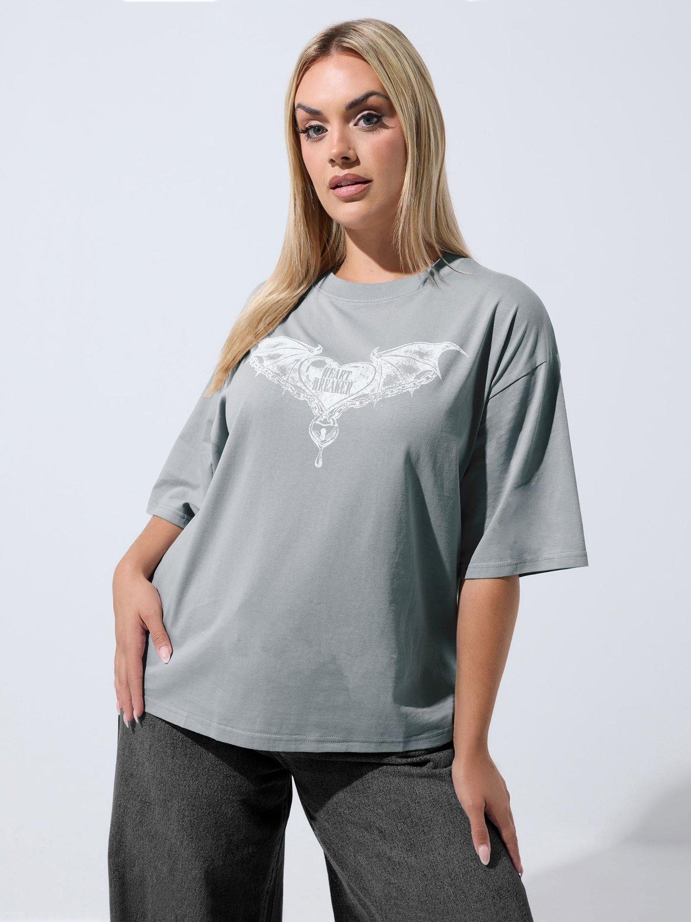 Image 1 of 4 of Yours Curve Heart Breaker T-shirt