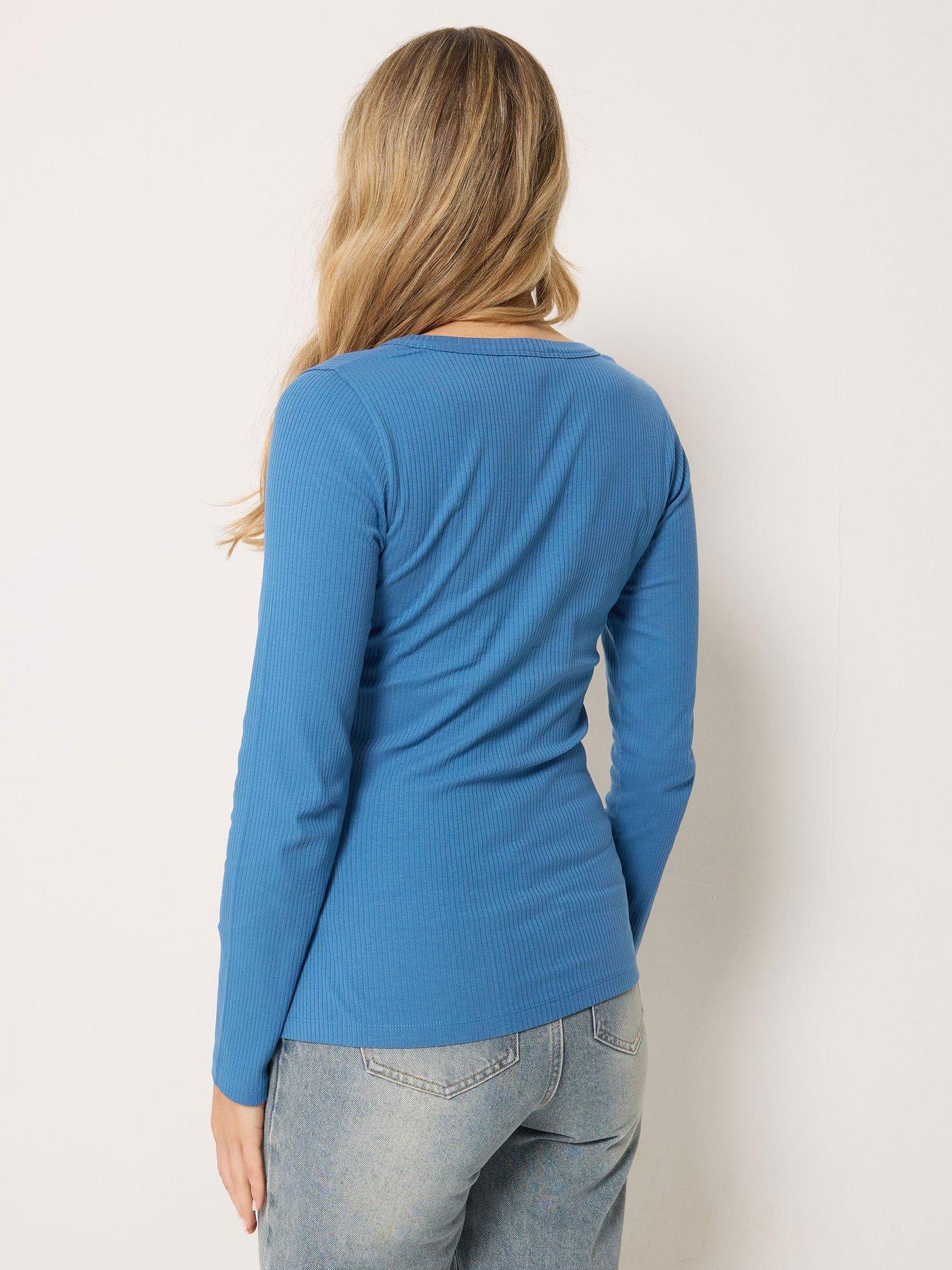 Image 2 of 4 of Long Tall Sally Tall Long Sleeve Henley Top