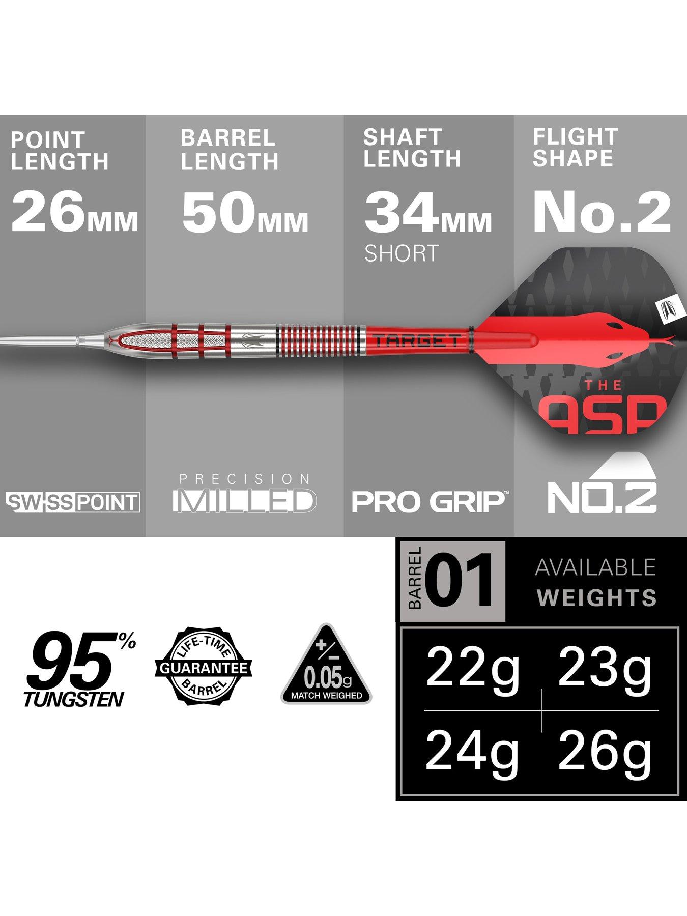 Image 3 of 6 of Target NATHAN ASPINALL G2 95% 23G SP STEEL TIP DART 2023