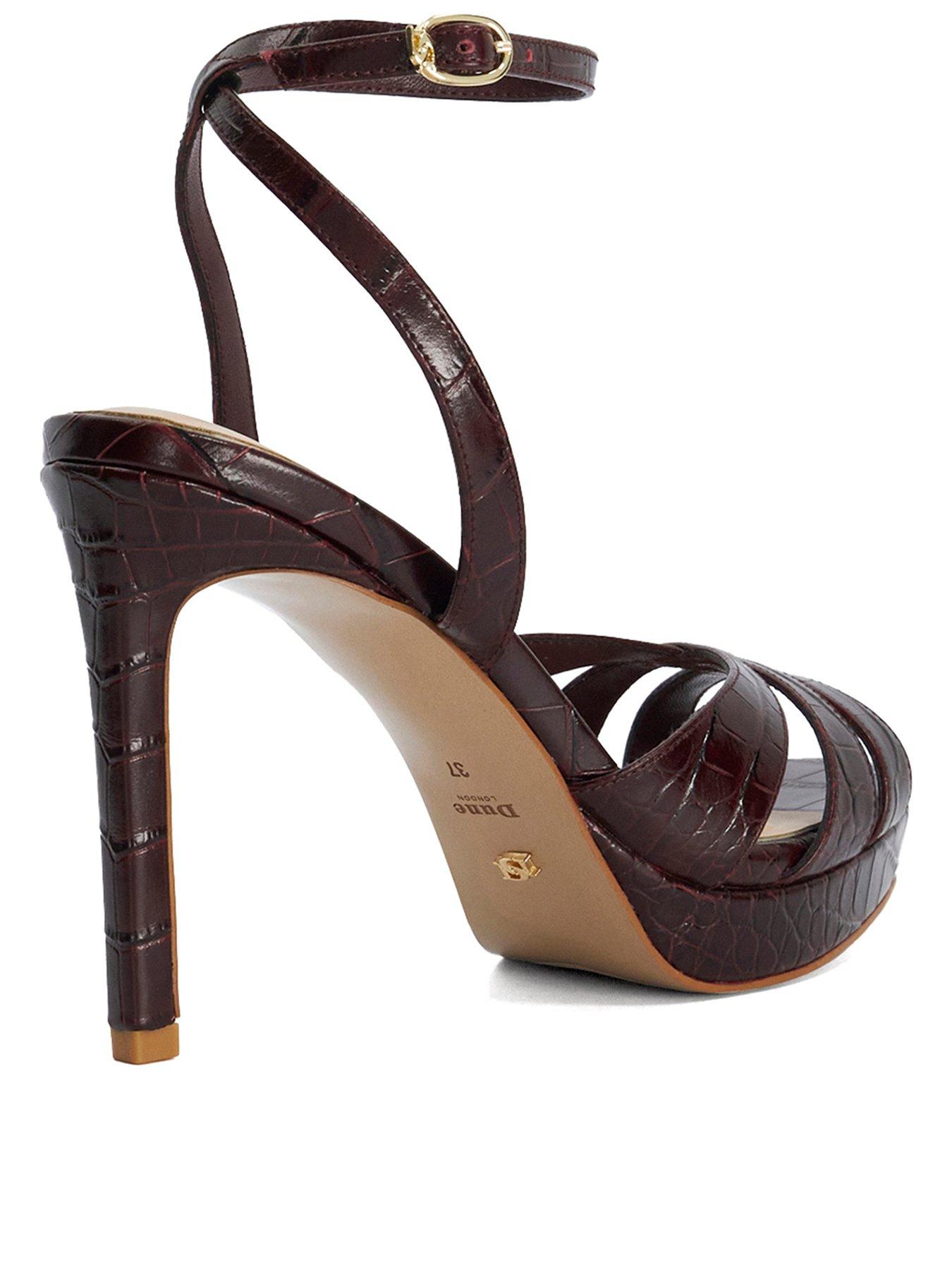 Image 3 of 6 of Dune London Mayva Dressy Sandals Burg