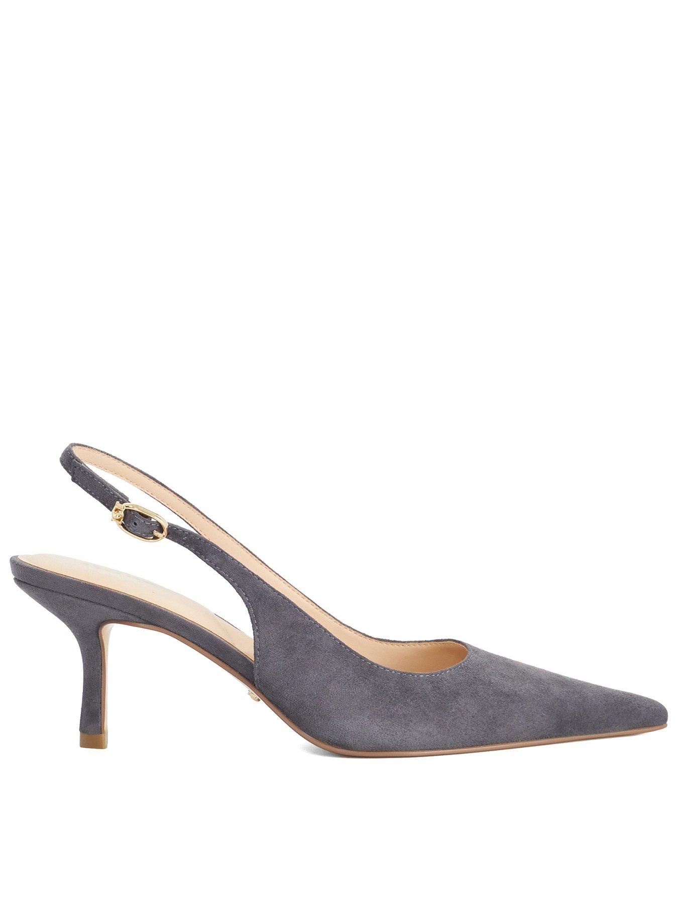 Image 1 of 6 of Dune London Celise Open Courts Grey