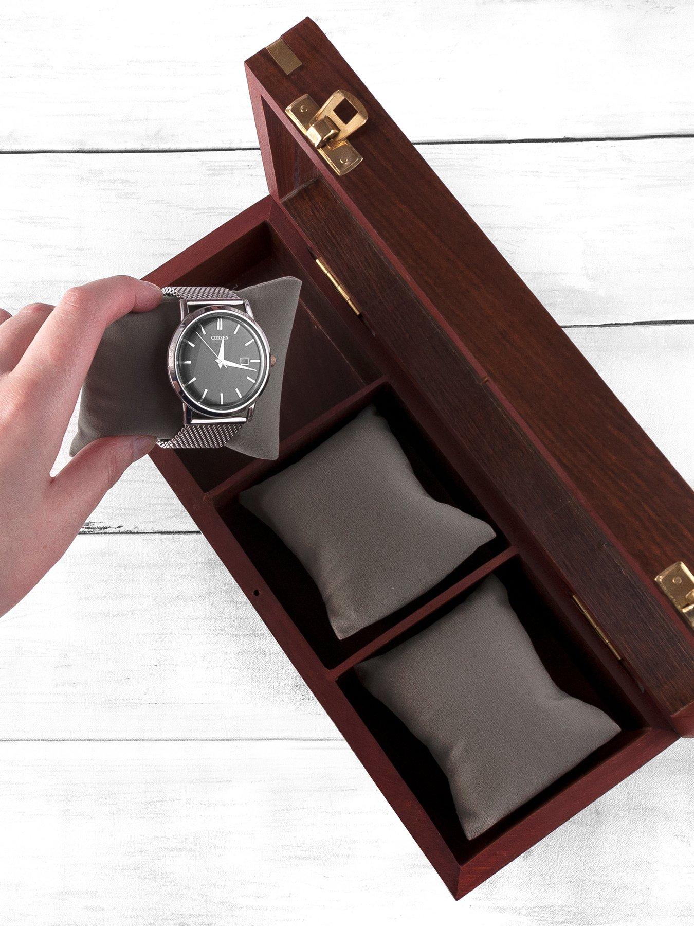 Image 2 of 5 of Treat Republic Personalised 3 Piece Wooden Watch Box
