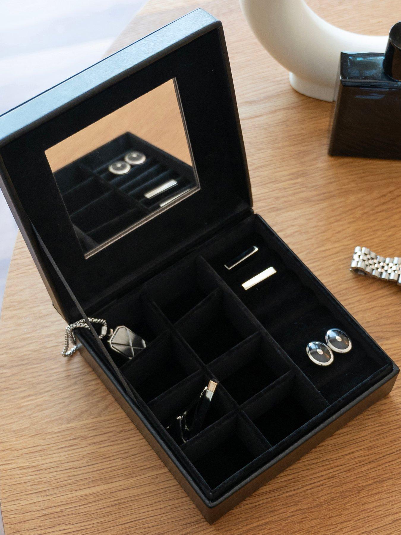 Image 4 of 6 of Treat Republic Monogrammed Luxury Men's Black Accessories Box