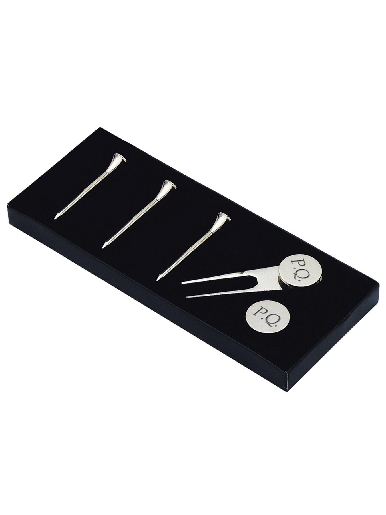 Image 2 of 2 of Treat Republic Personalised Silver Plated Golf Tee Gift Set