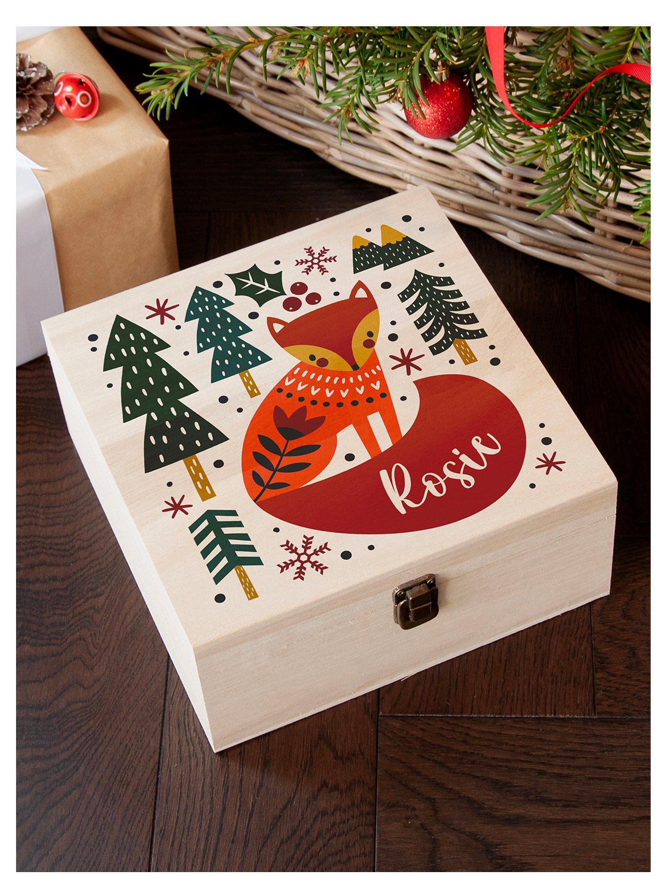 Image 1 of 5 of Treat Republic Personalised Scandi Fox Christmas Eve Box - Medium